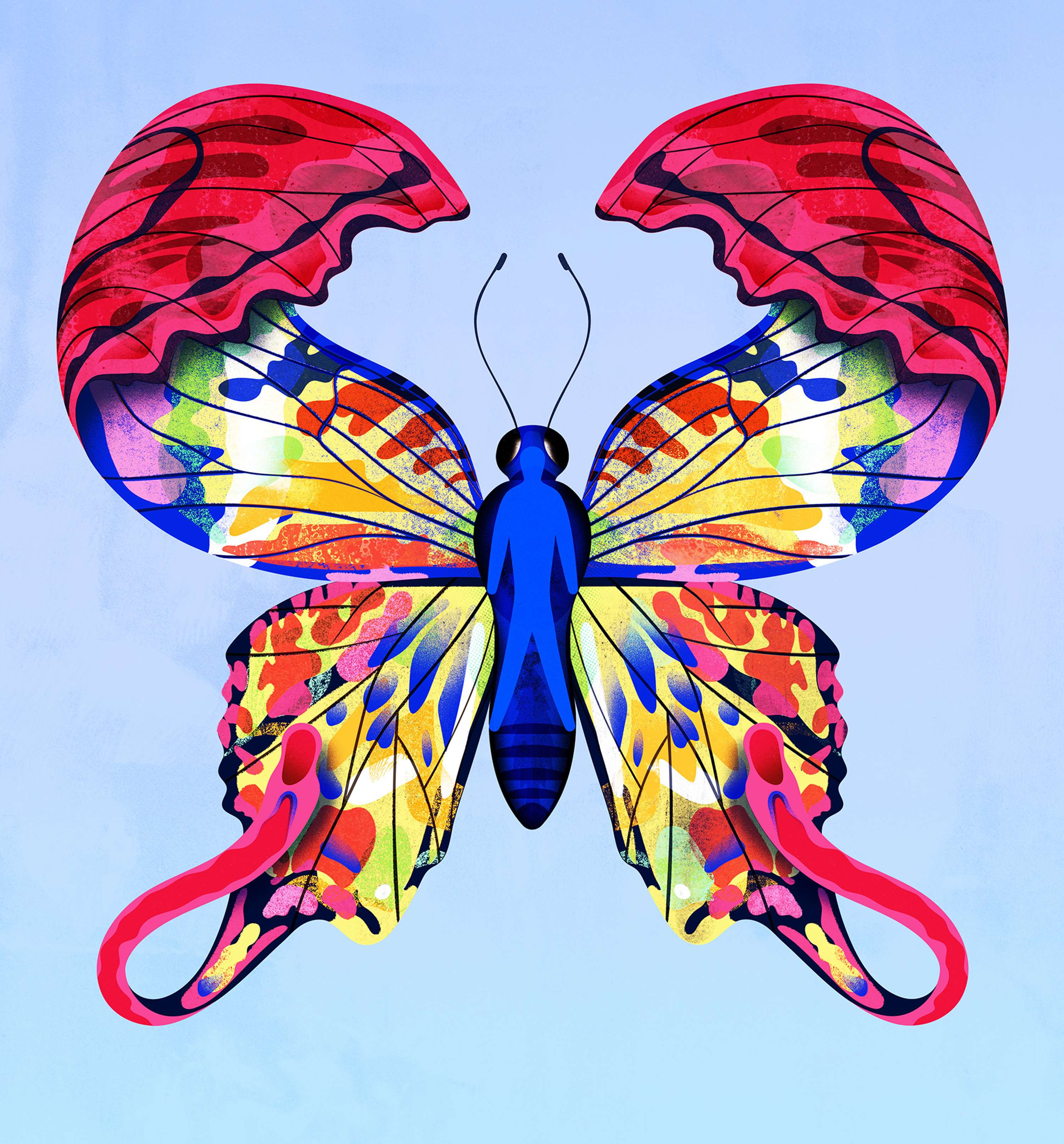 Various editorial illustrations made this year by Mitch Blunt