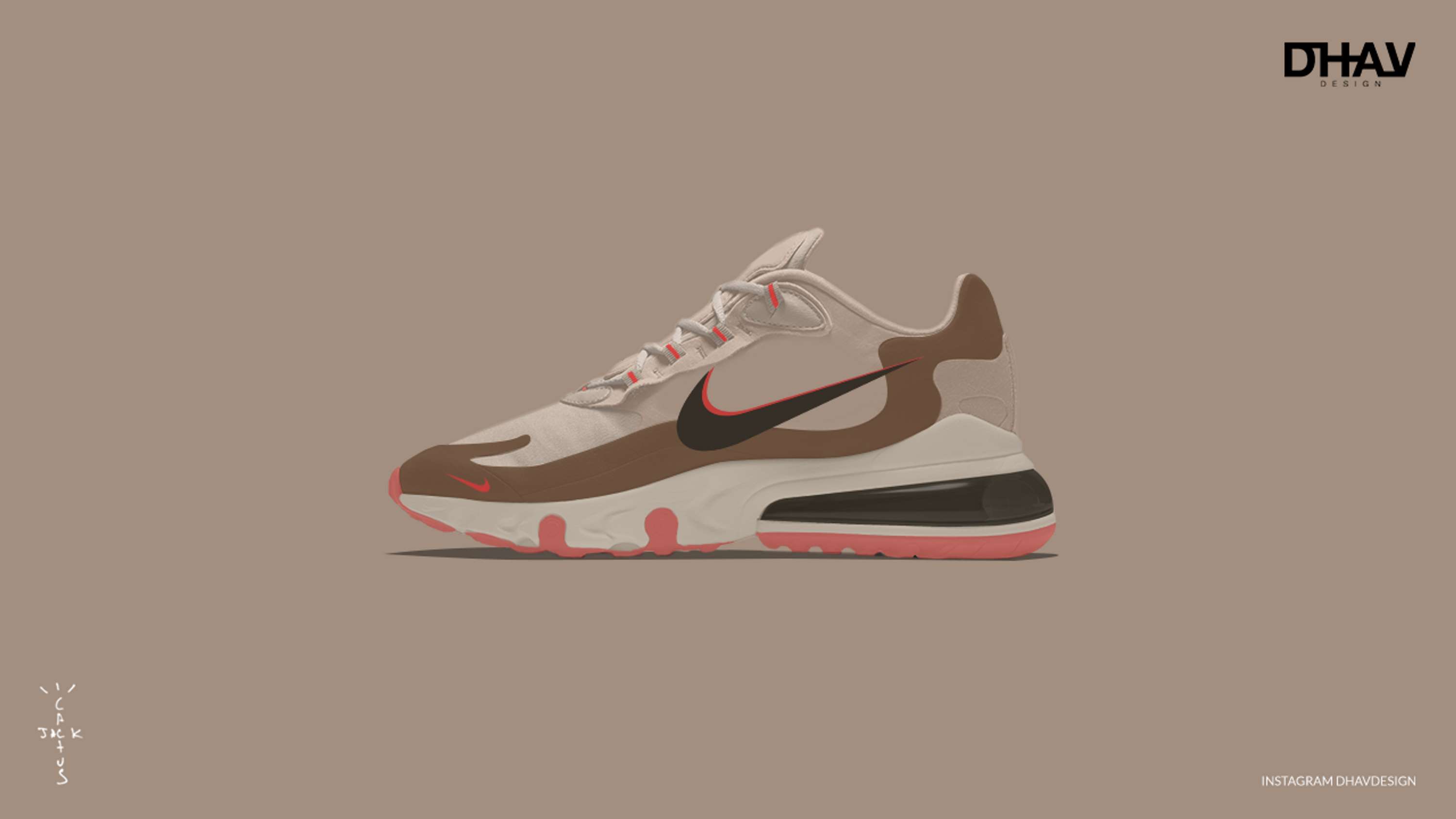 Travis Scott Air React 270 Redesign Concept by Dhaval Parekh