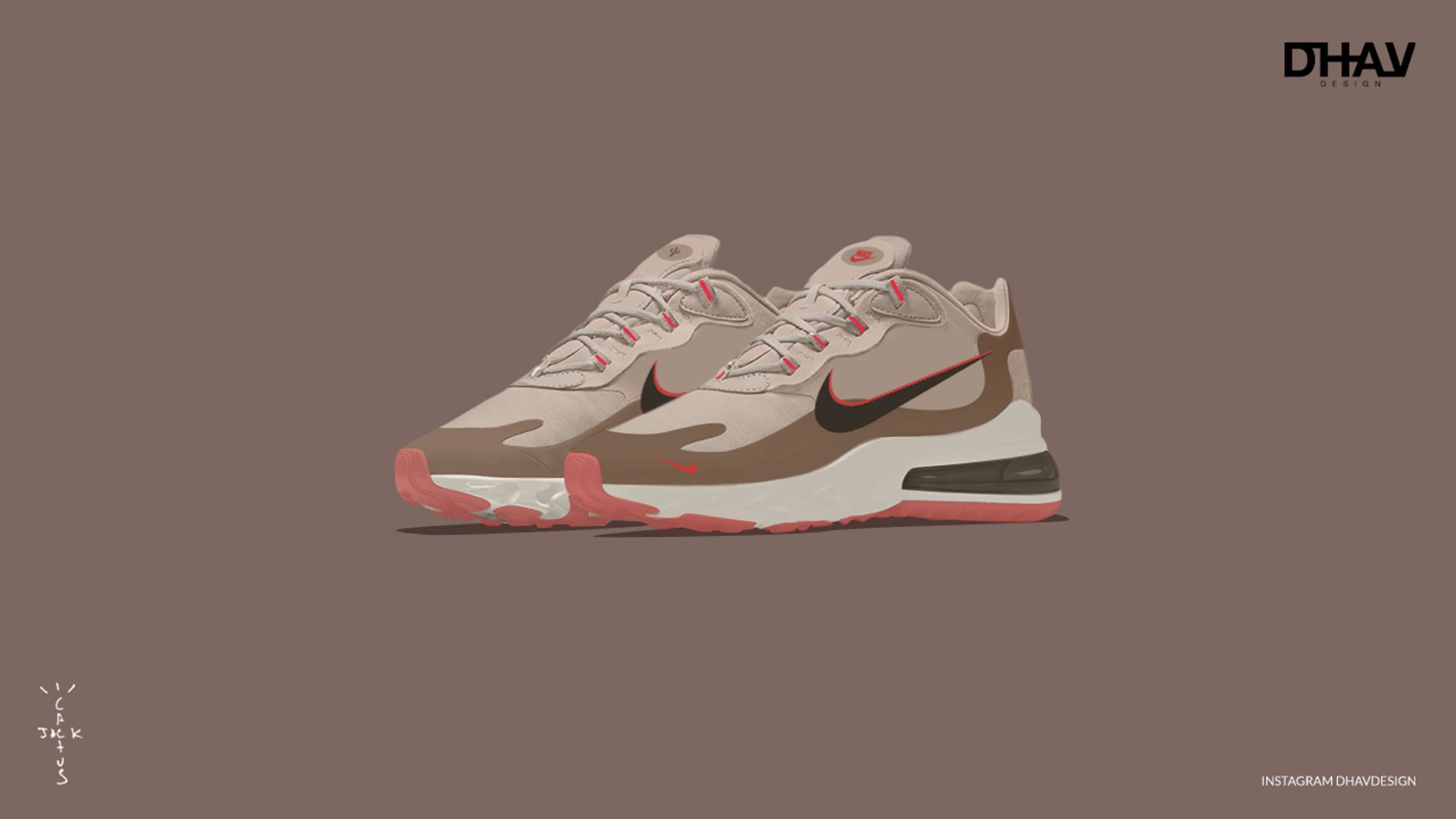 Travis Scott Air React 270 Redesign Concept by Dhaval Parekh