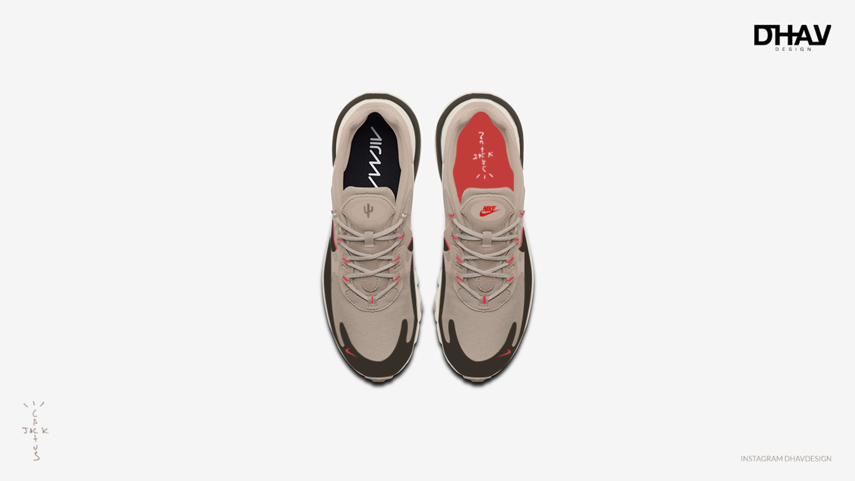 Travis Scott Air React 270 Redesign Concept by Dhaval Parekh