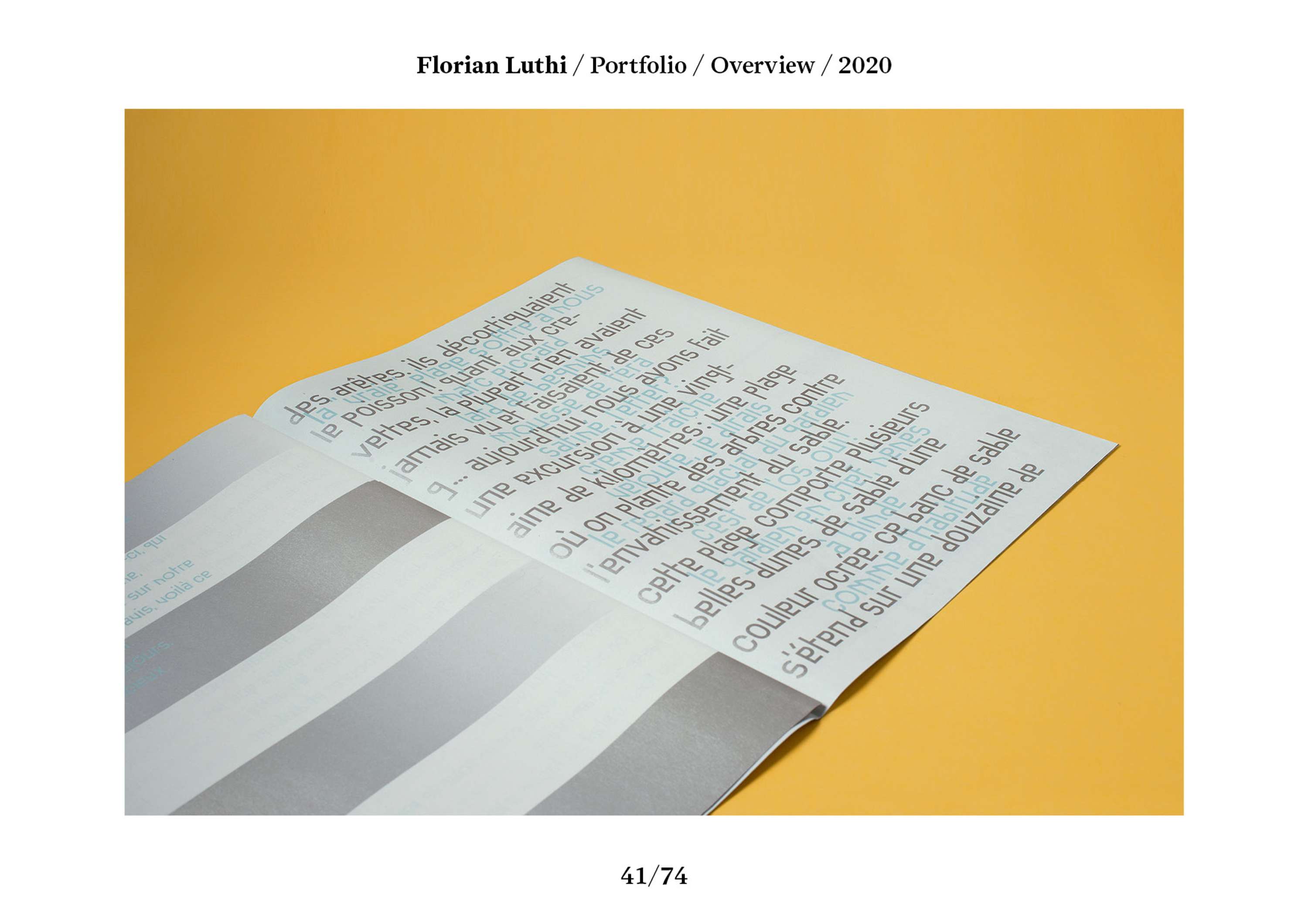 Florian Luthi / Portfolio 2020 by Florian Luthi