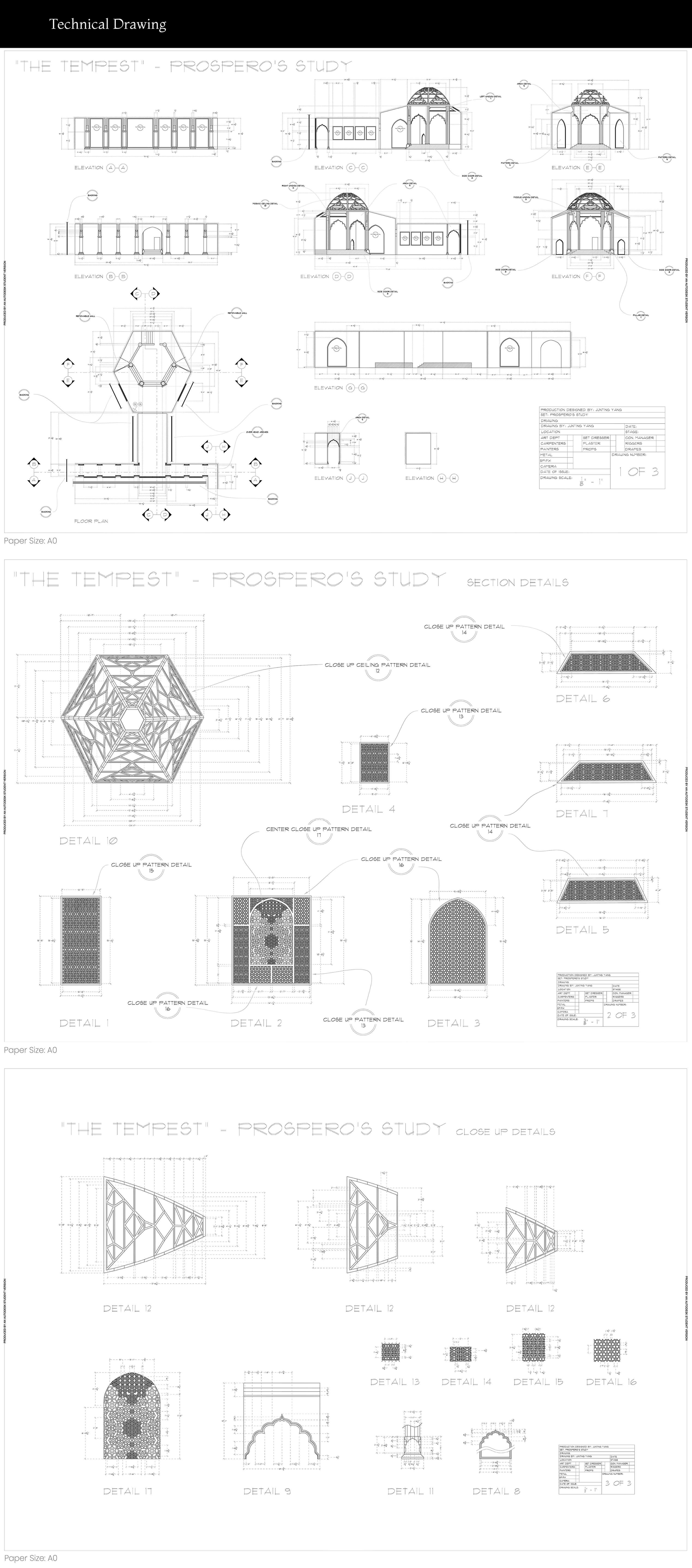 Shakespeare “The Tempest” - Production Design (Study) by Junting Yang