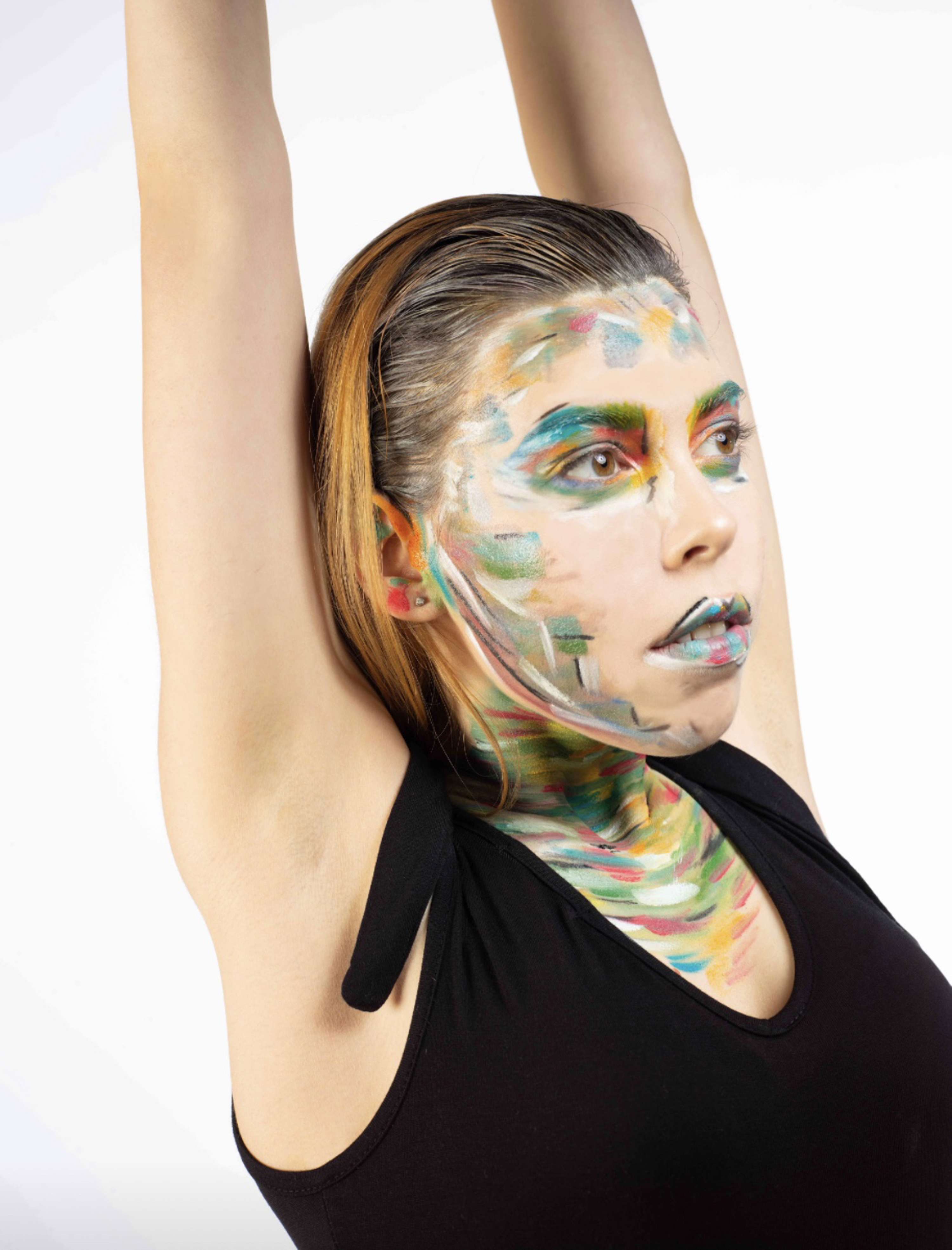 Street style mixed with abstract art editorial photoshoot by Viktoria Voykova
