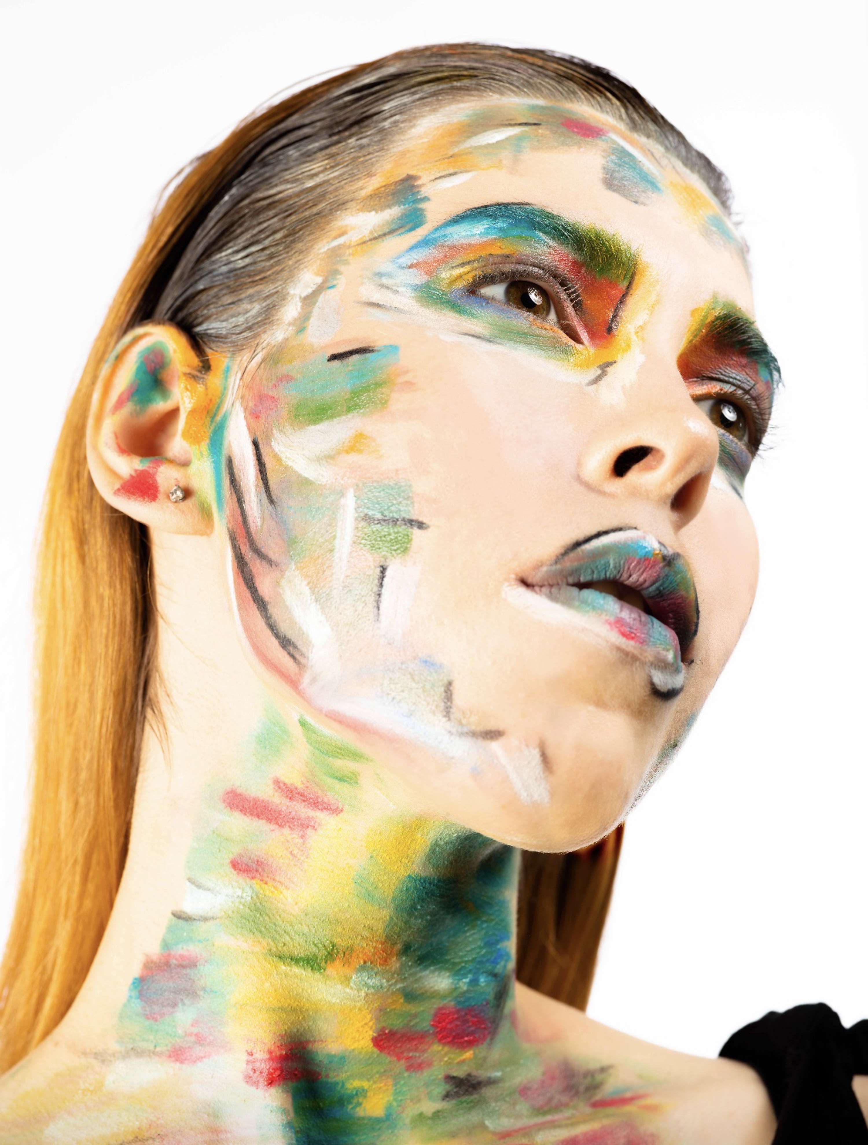 Street style mixed with abstract art editorial photoshoot by Viktoria Voykova