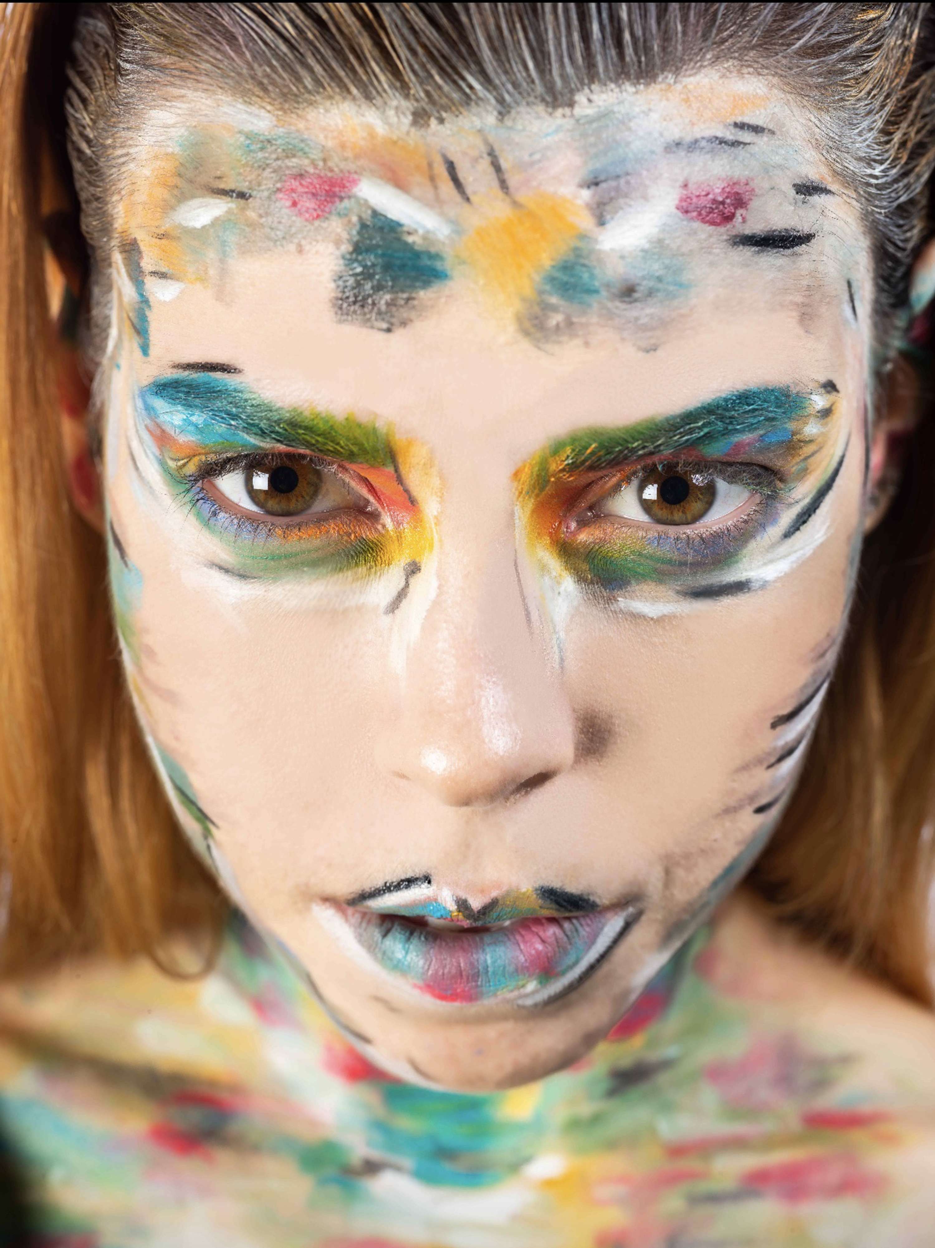 Street style mixed with abstract art editorial photoshoot by Viktoria Voykova