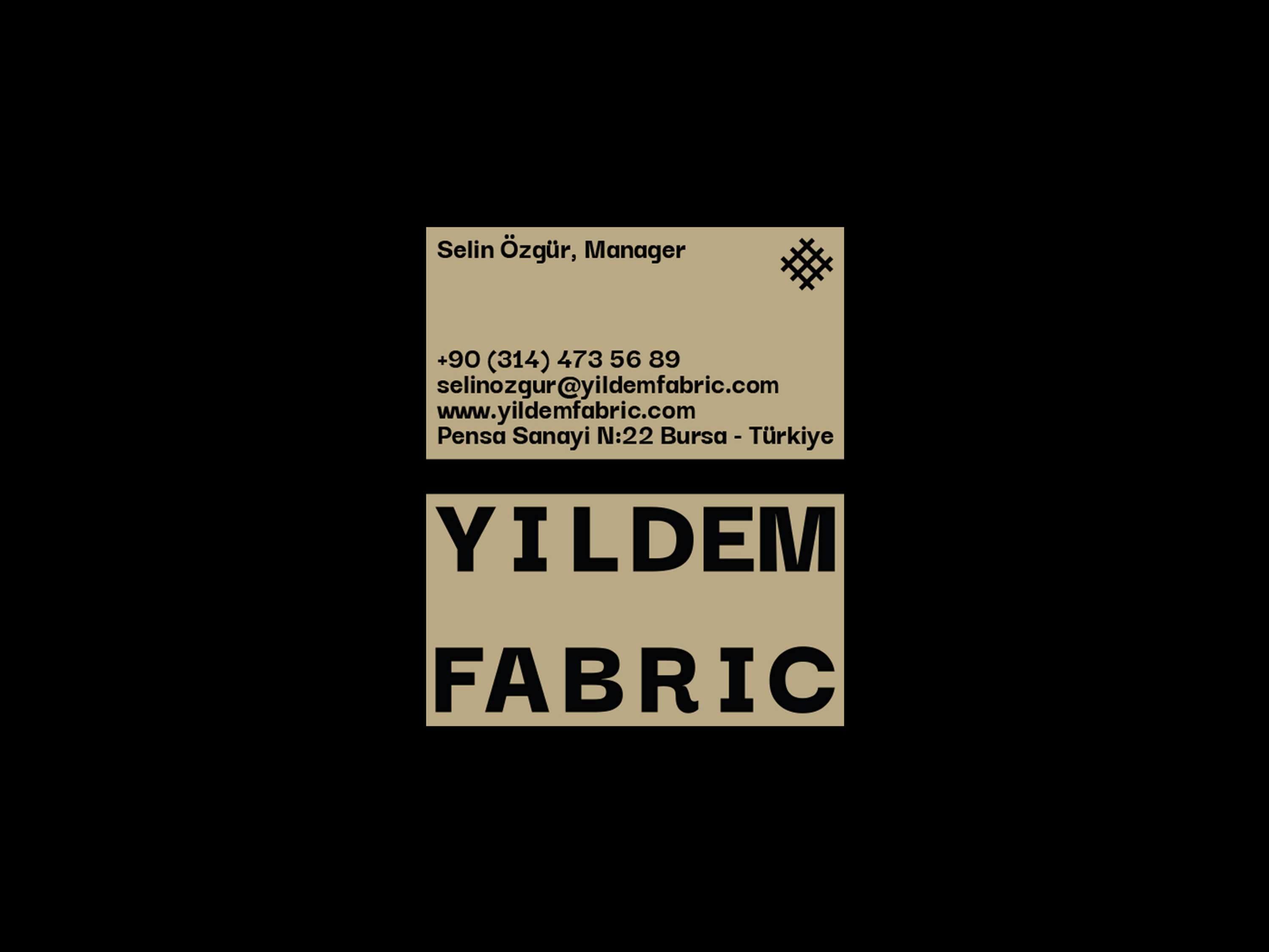 Yıldem Fabric Identity by Mehmet Kırlangıç
