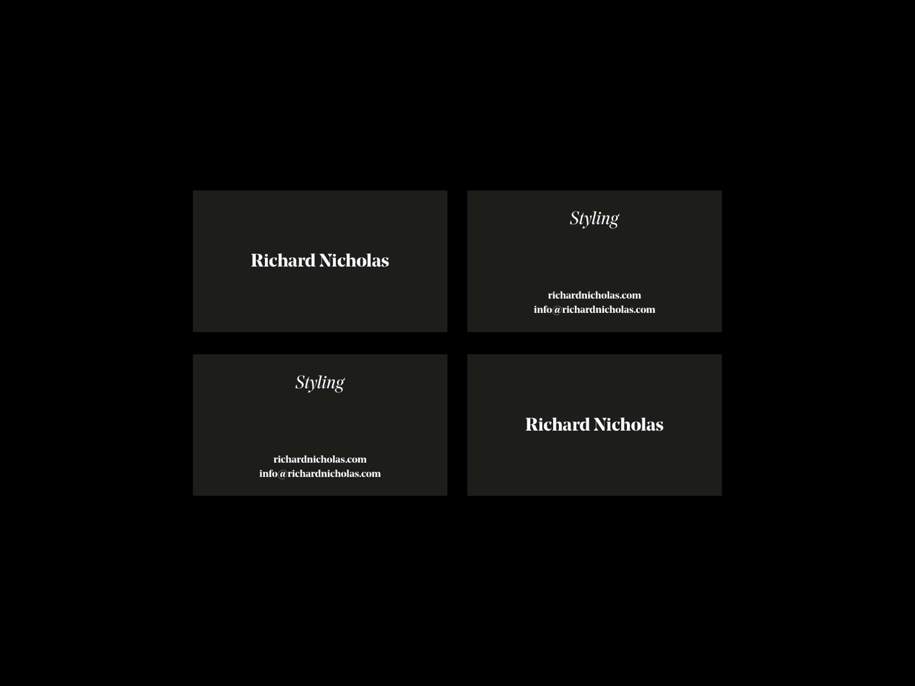 Richard Nicholas Styling Identity by Mehmet Kırlangıç