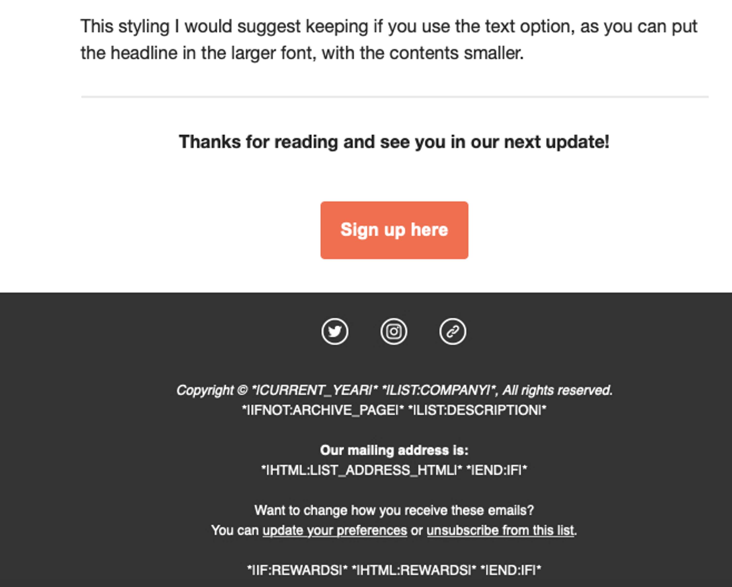 MailChimp Template Designs by Avi Bains