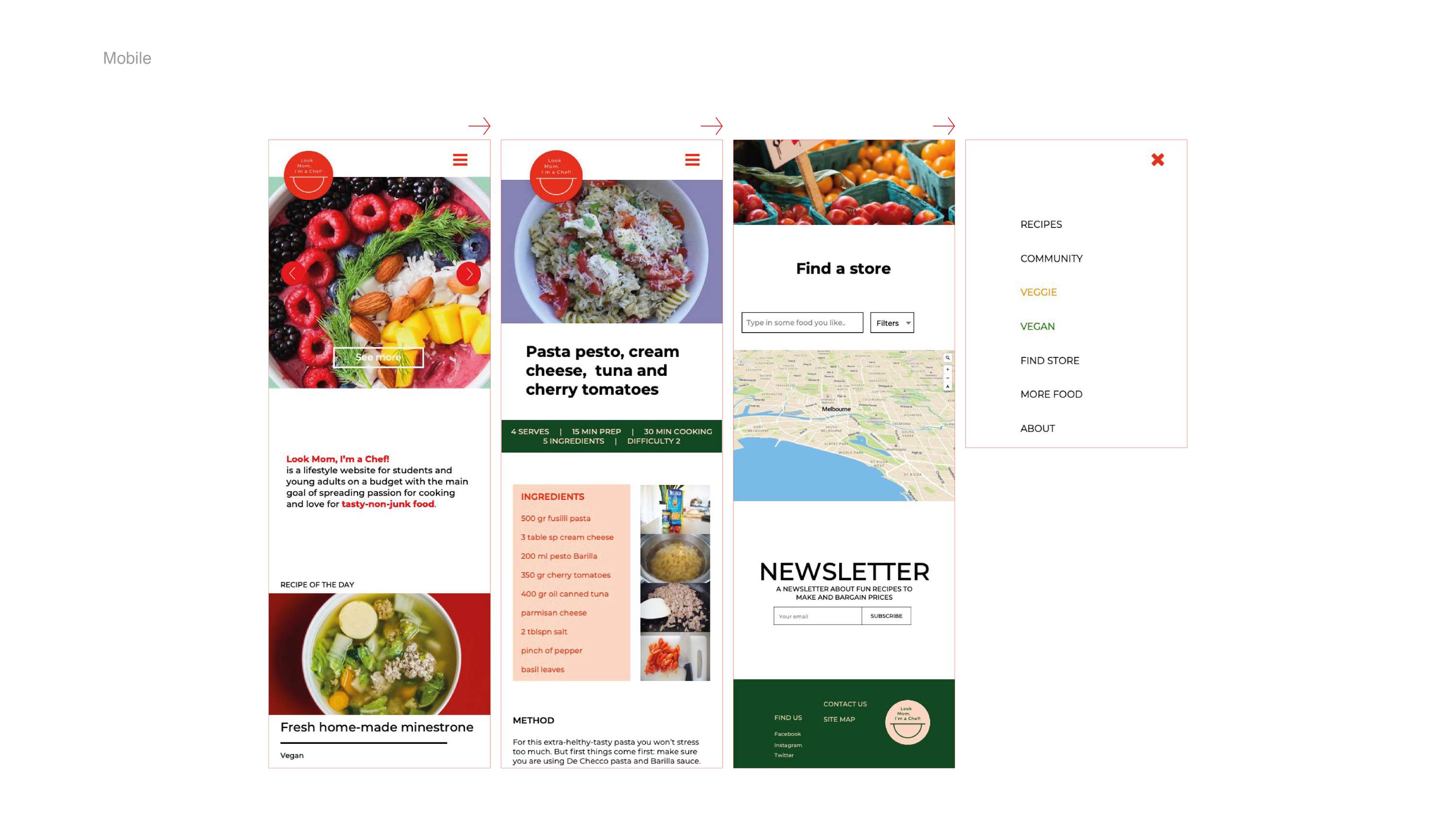 UI/UX and Brand Identity — Look Mom, I'm a Chef! by Samuele Di Mauro