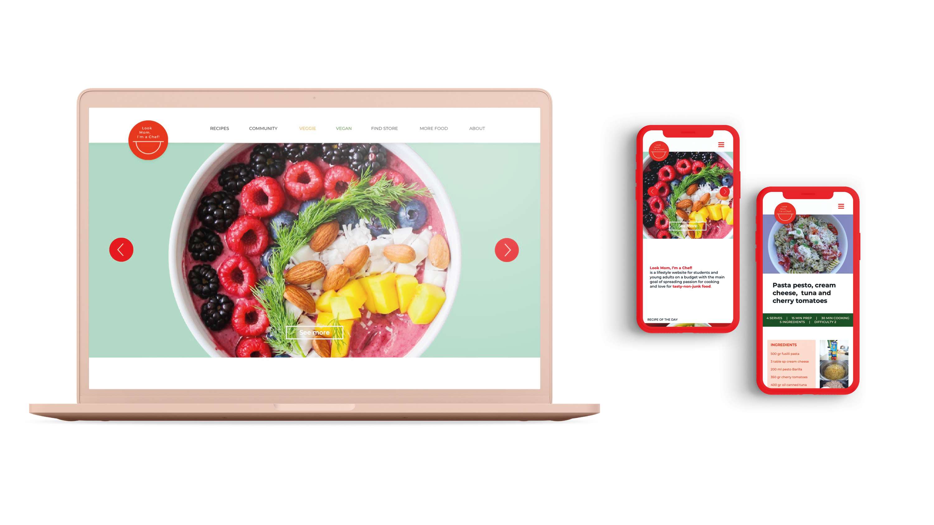 UI/UX and Brand Identity — Look Mom, I'm a Chef! by Samuele Di Mauro