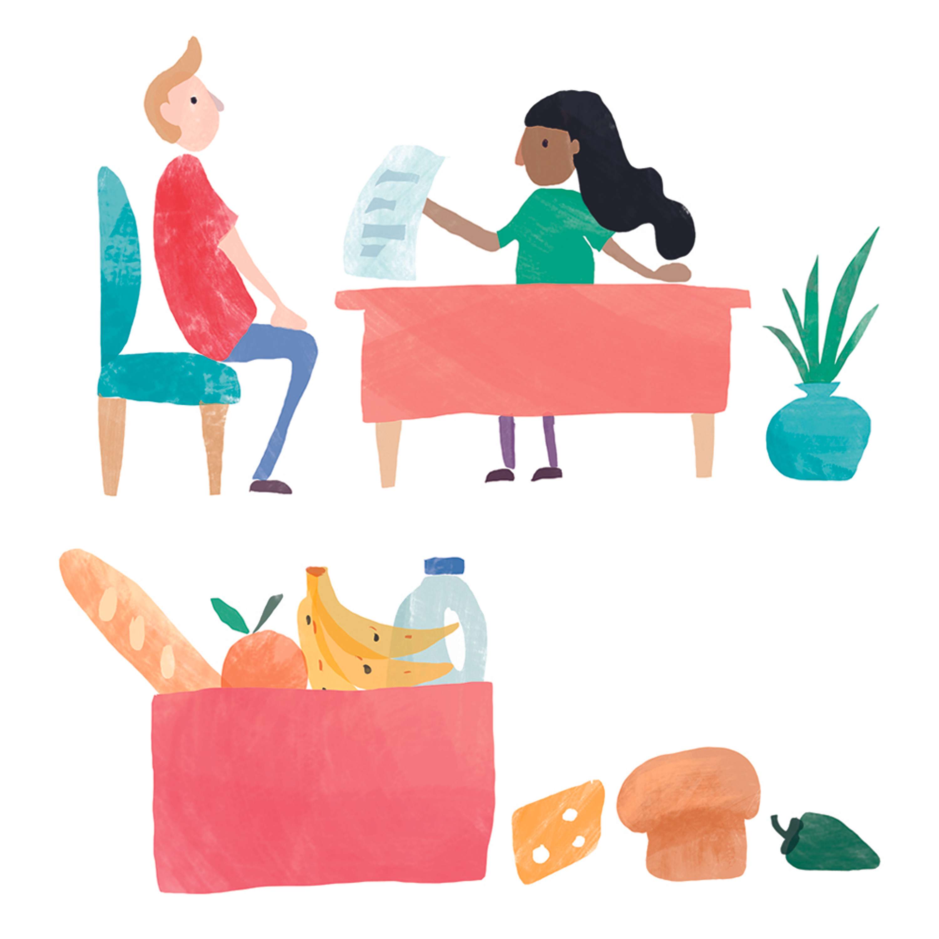 Leaflet with bespoke illustrations by Amanda Rigby