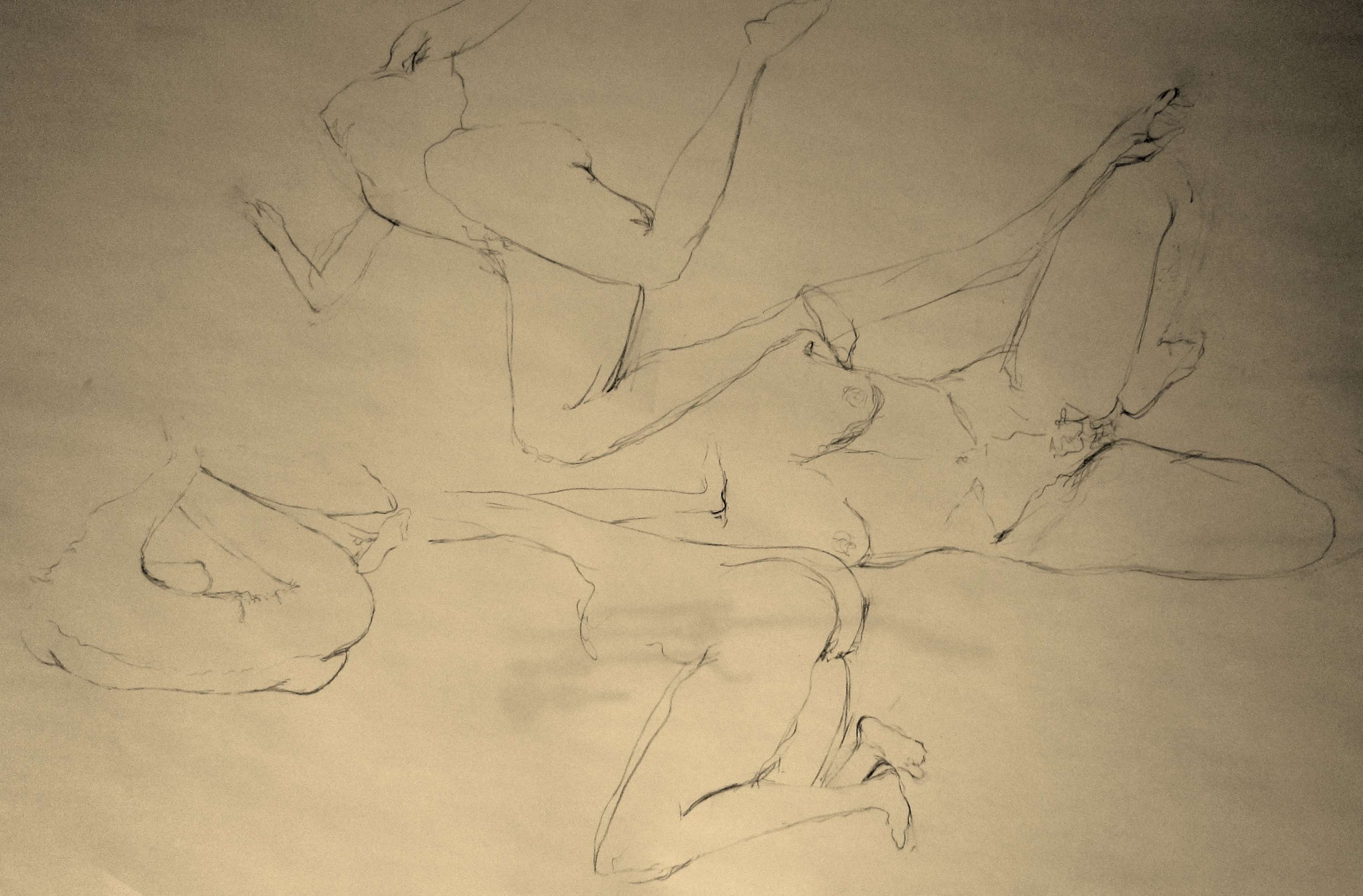 Life Drawing by Roshanak (Roshi) Khakban