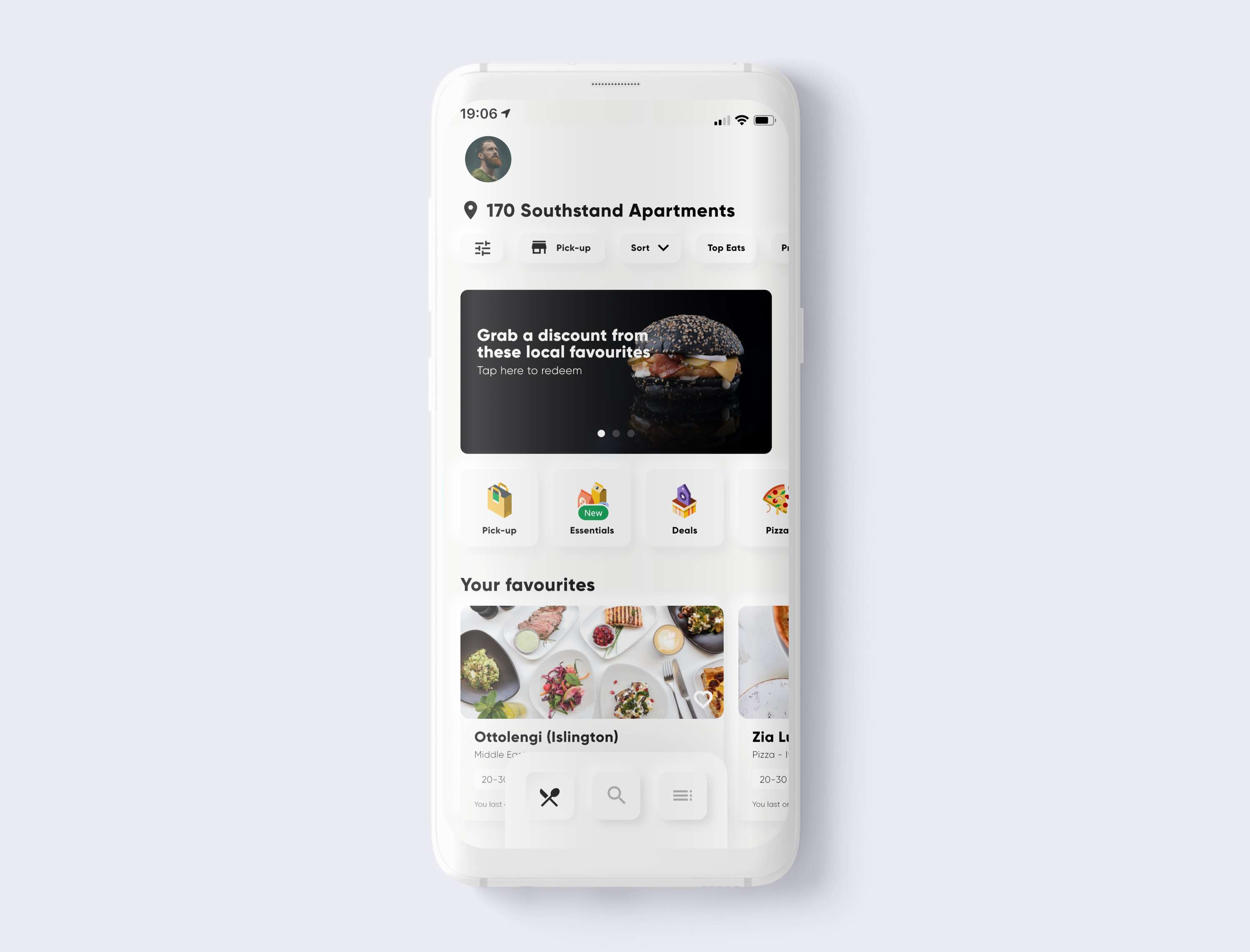 Uber Eats - app concept by Thierry Florit