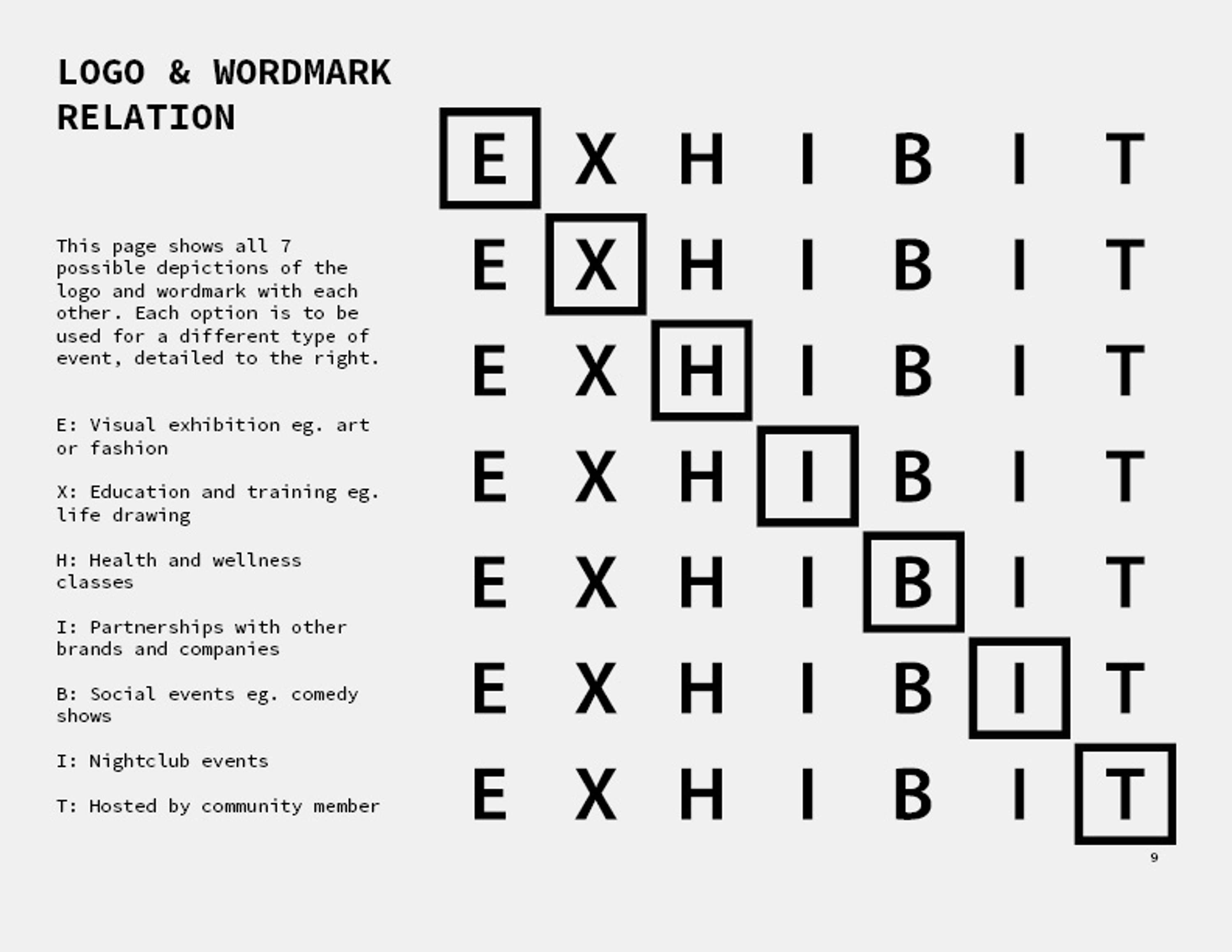 EXHIBIT: Branding Guideline (2020) by Keith Muir