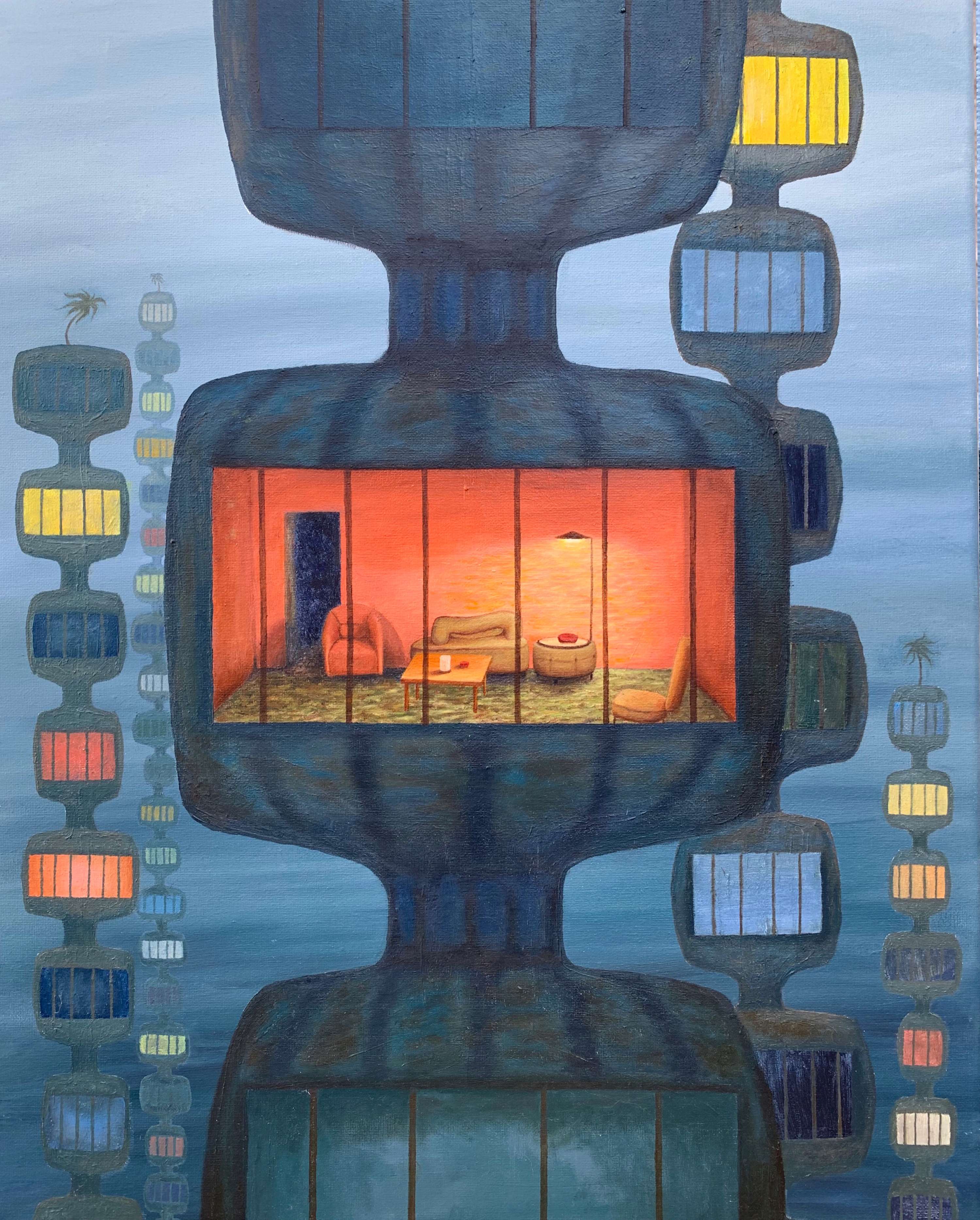 Surrealist architectural concepts and paintings by Kat Easto