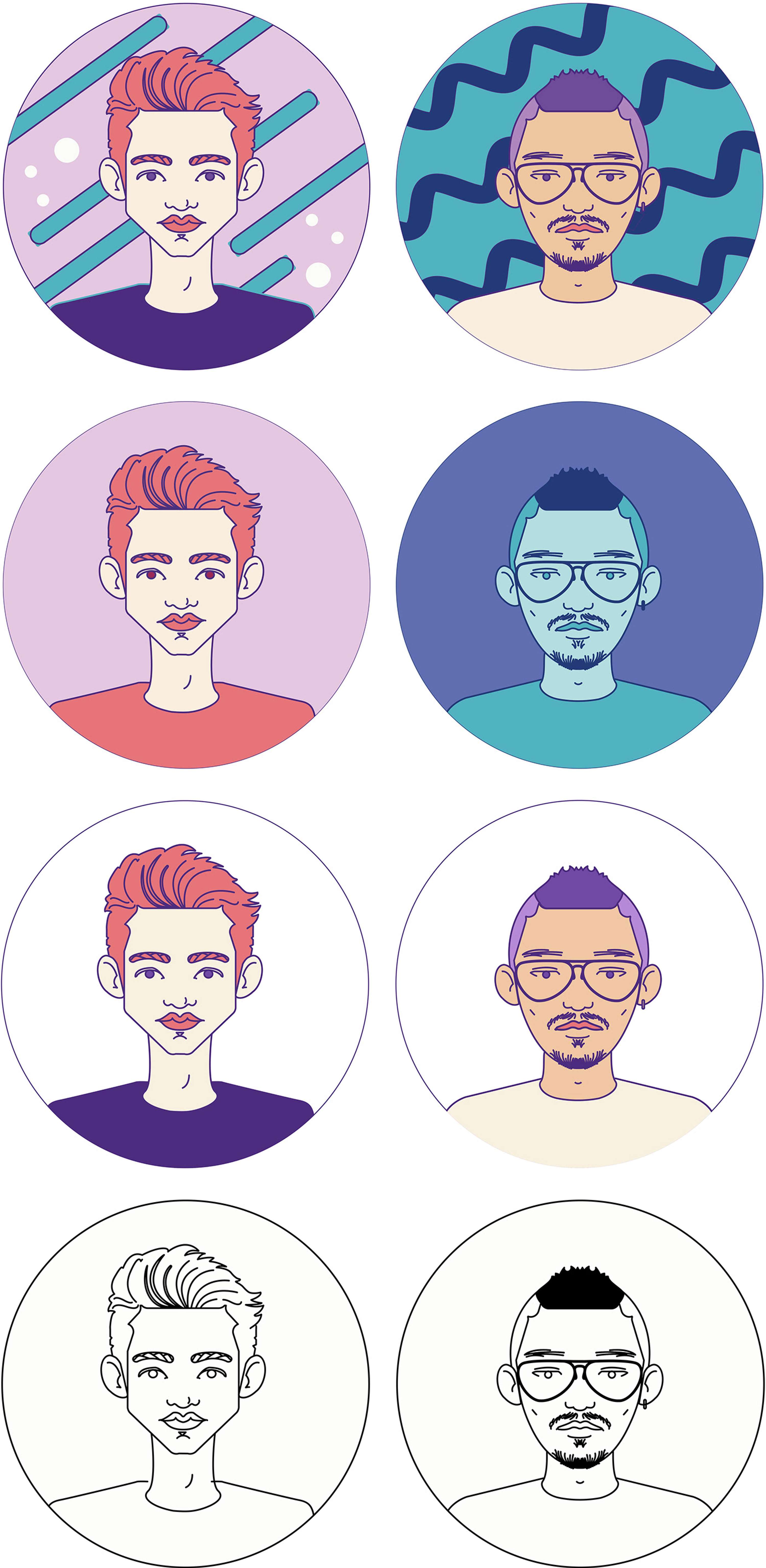 Vector Art Potraits by Silvia Peduto (AKA Sperduta)