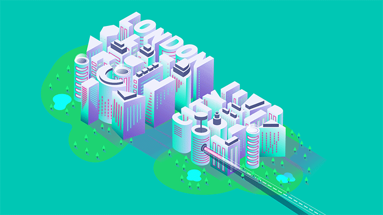 Isometric City by Sibel Gulbahce