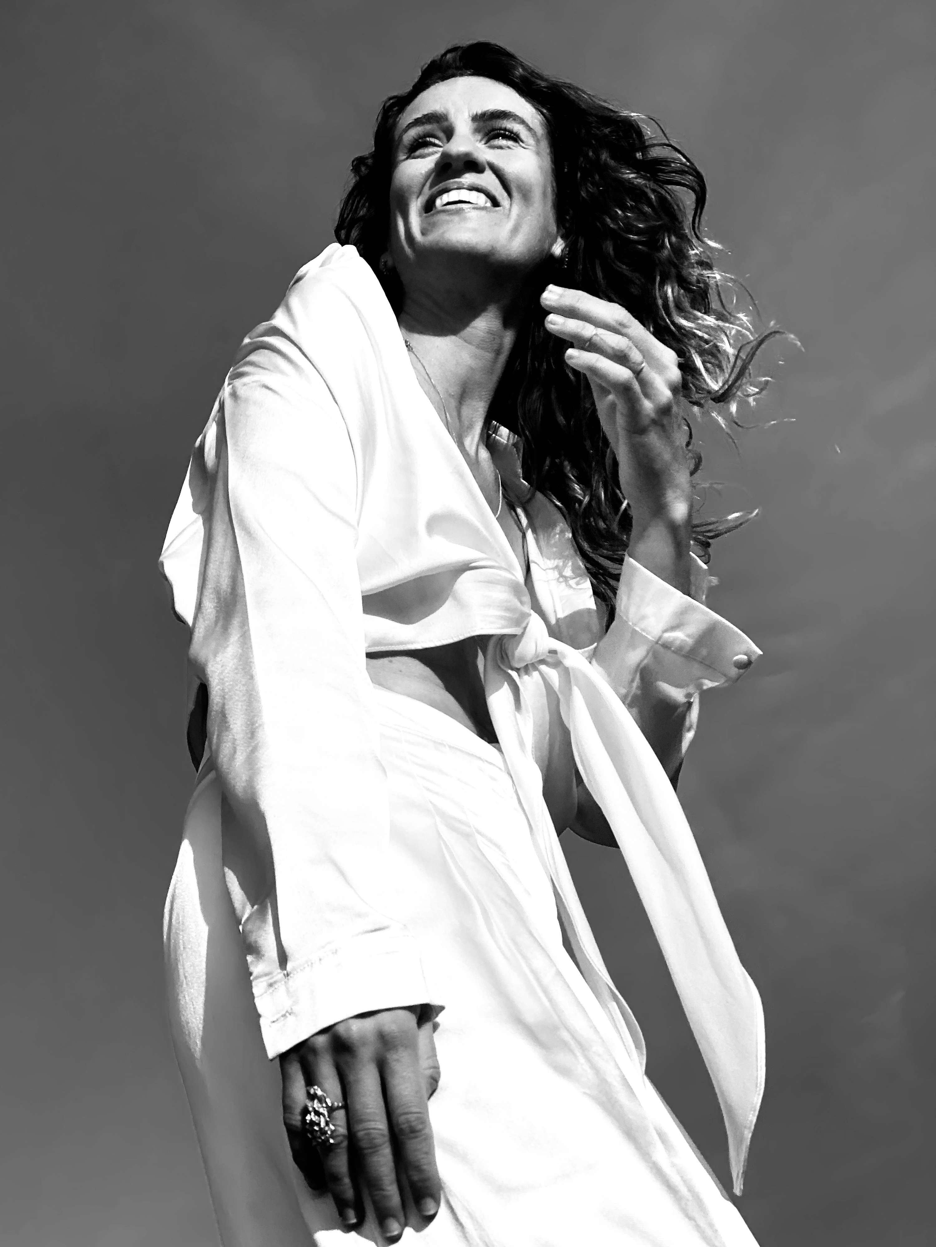ALEX WEARS ASOS ... floating around in satin on Hackney Marshes by Catherine Pryce