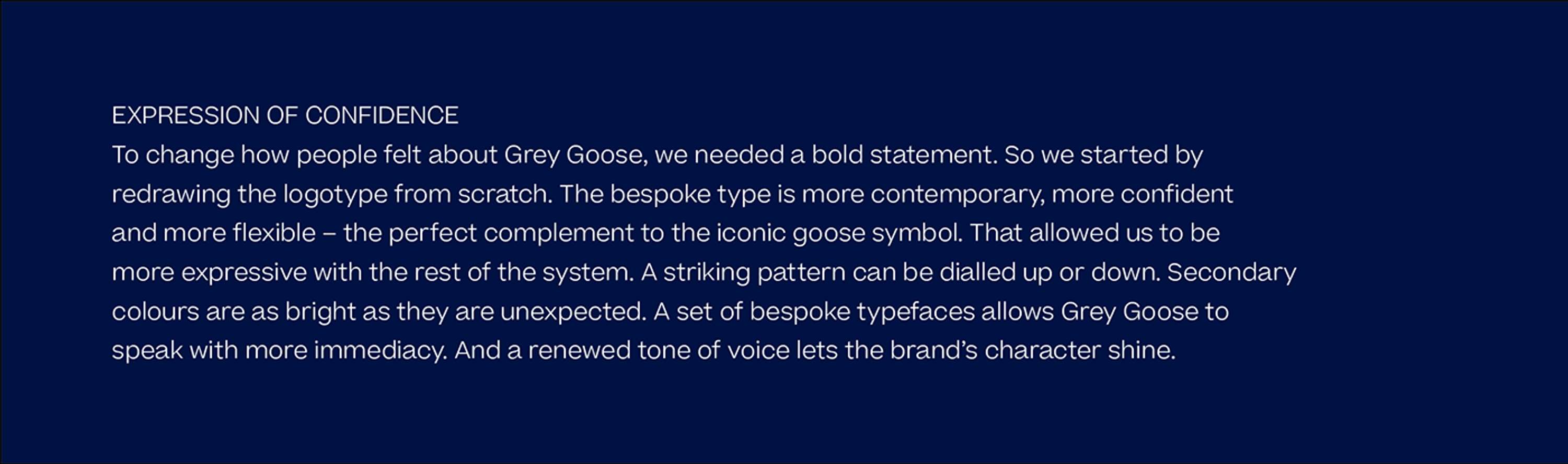 GREY GOOSE by RAGGED EDGE