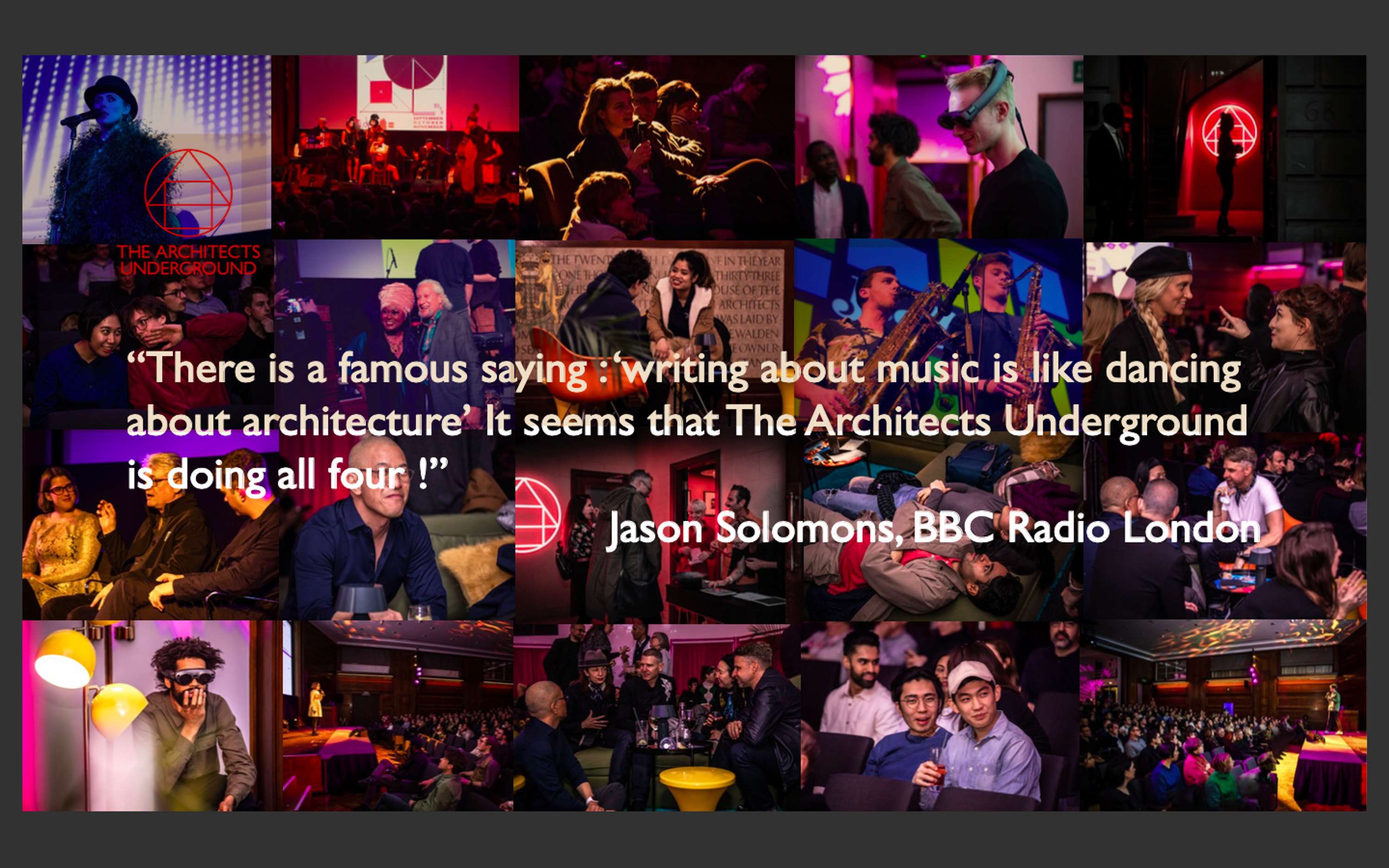 The Architects Underground - A new multidisciplinary event project by RIBA by Aura Popa