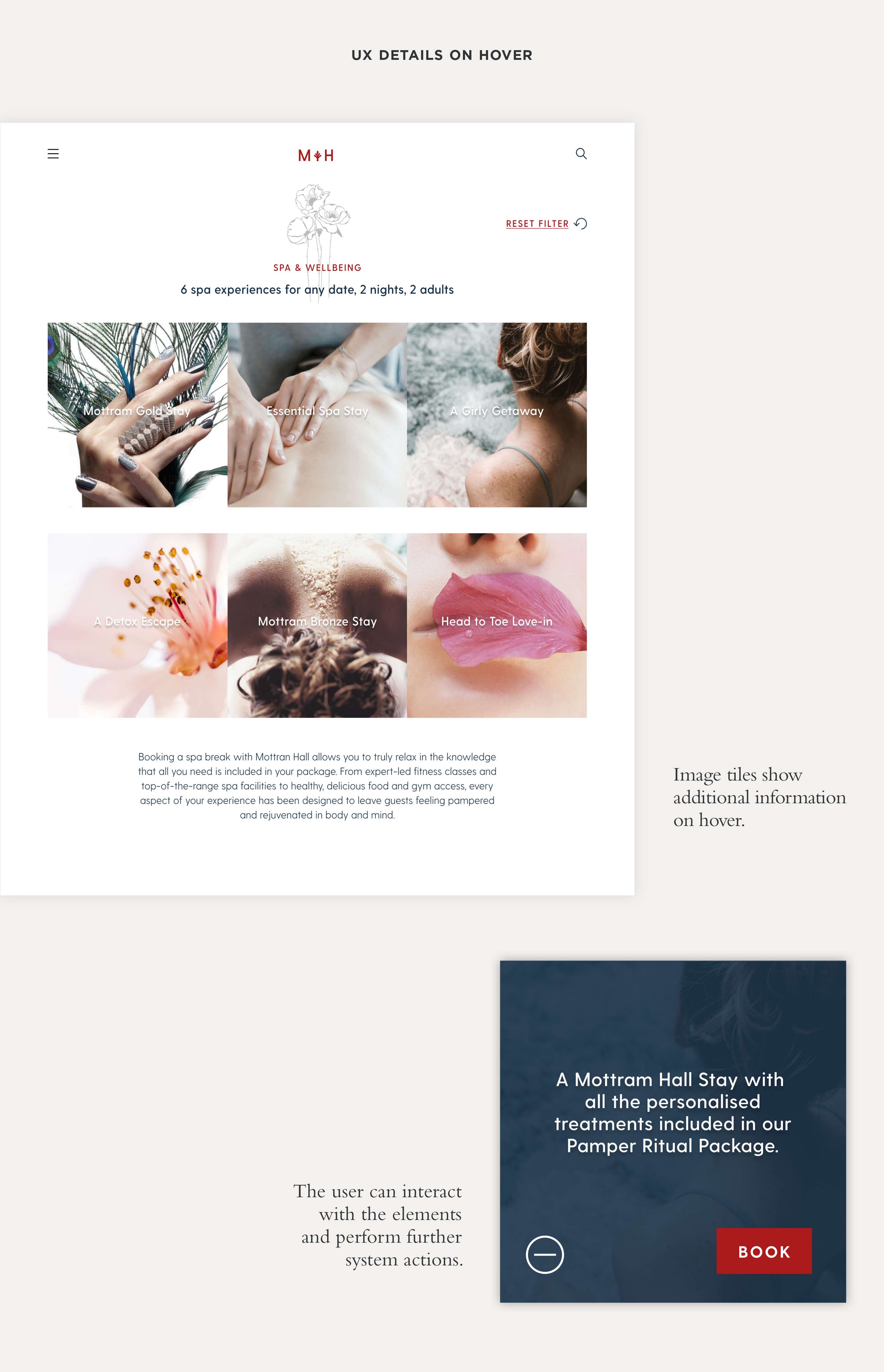 Mottram Hall Website Design Concept by Sybbie Marquez