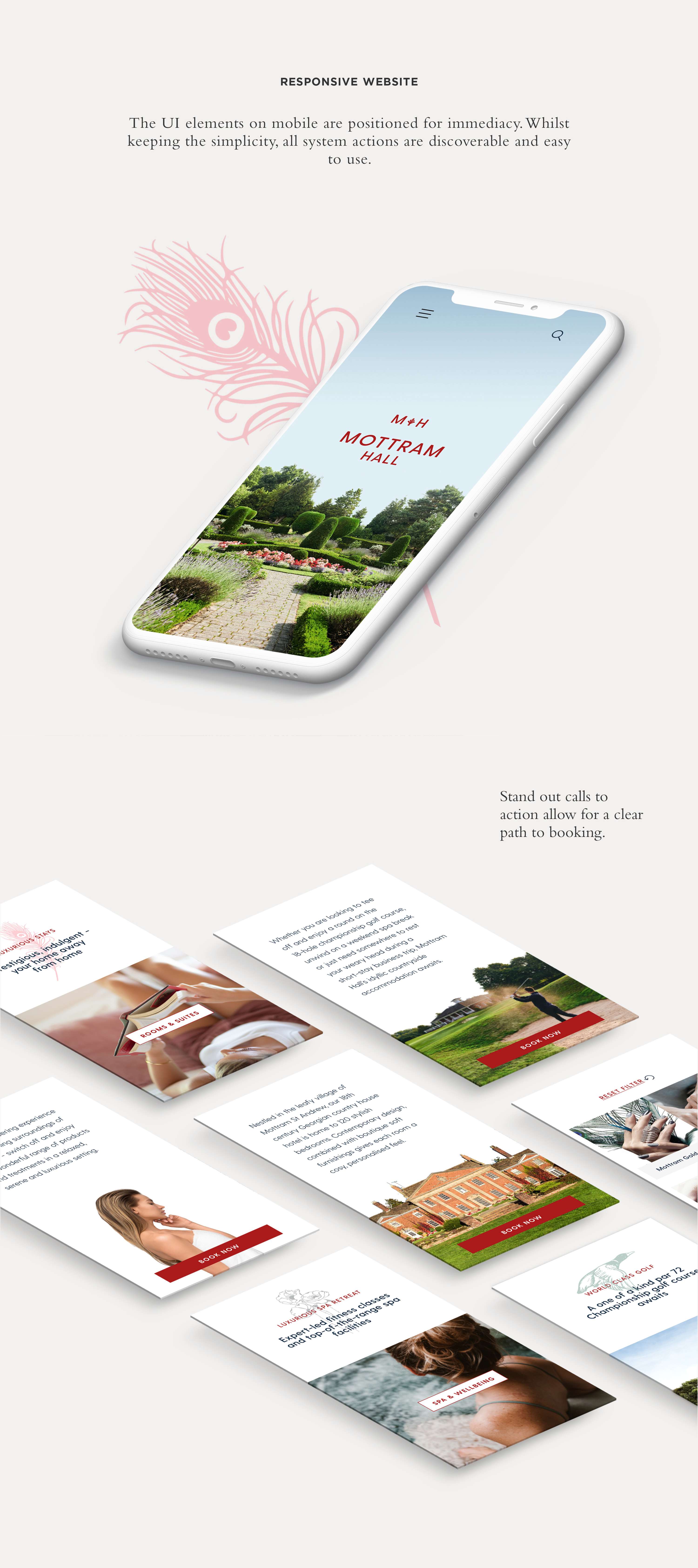 Mottram Hall Website Design Concept by Sybbie Marquez