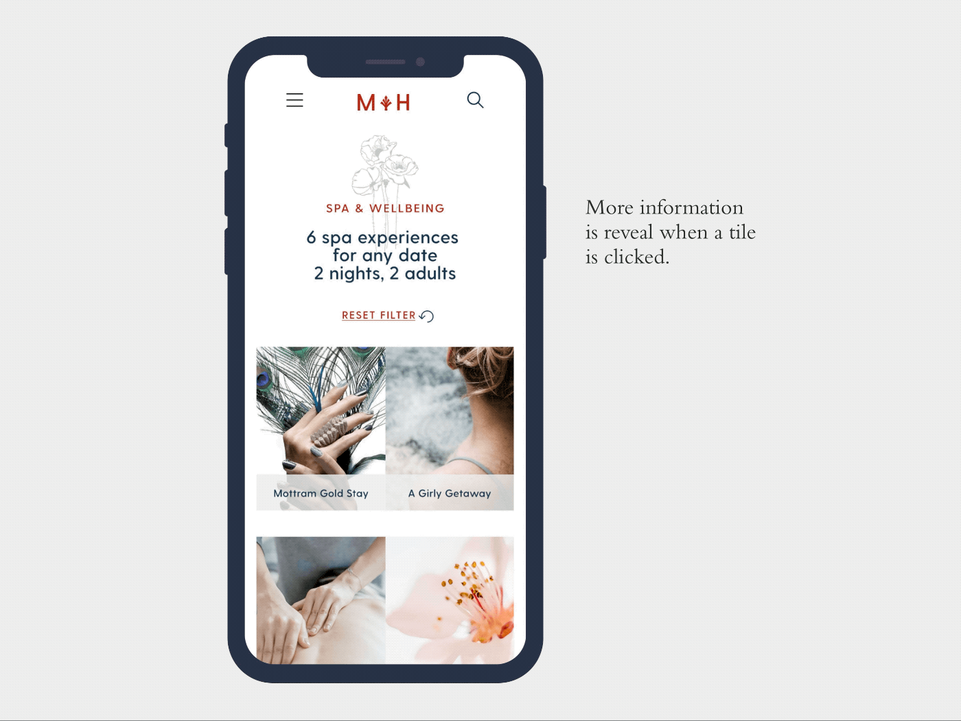Mottram Hall Website Design Concept by Sybbie Marquez