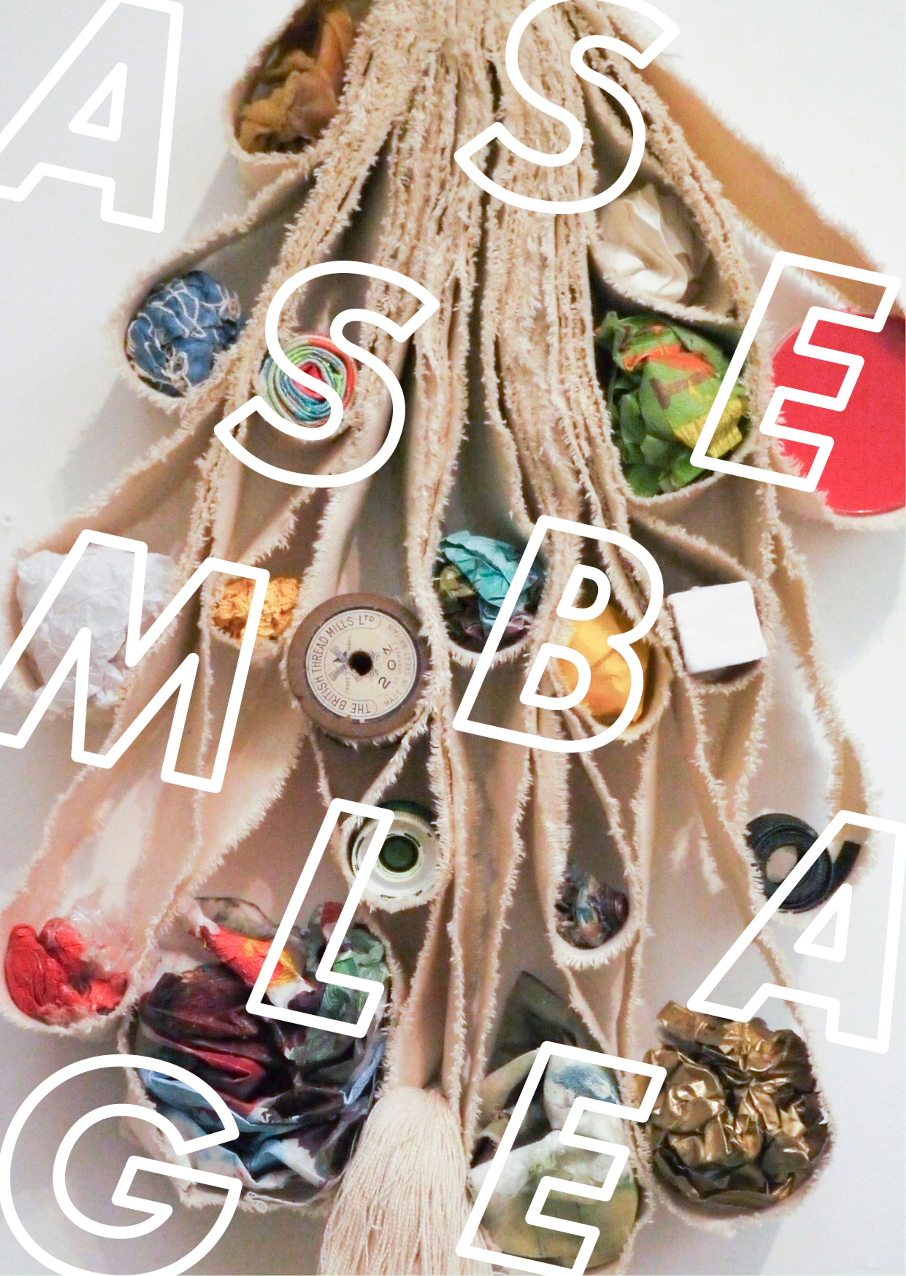 ASSEMBLAGE Exhibition Booklet Spreads by Myrddin Wooding