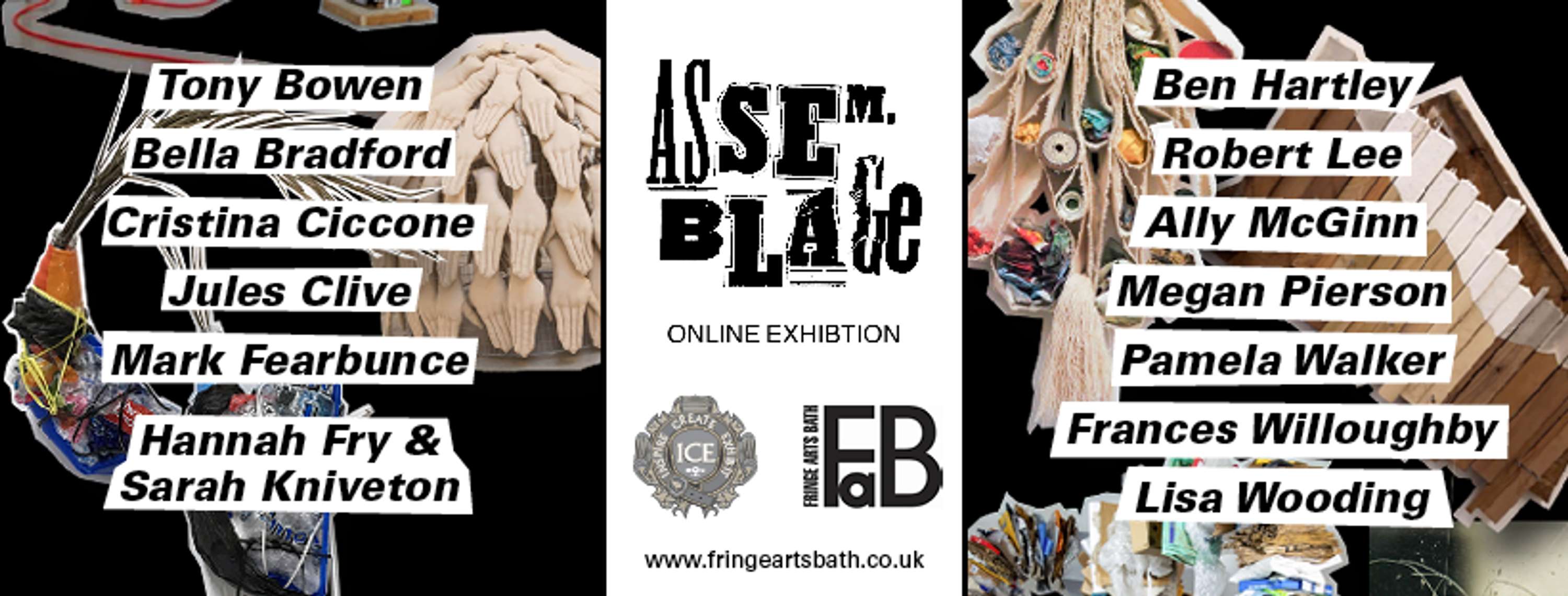 ASSEMBLAGE Exhibition Booklet Spreads by Myrddin Wooding