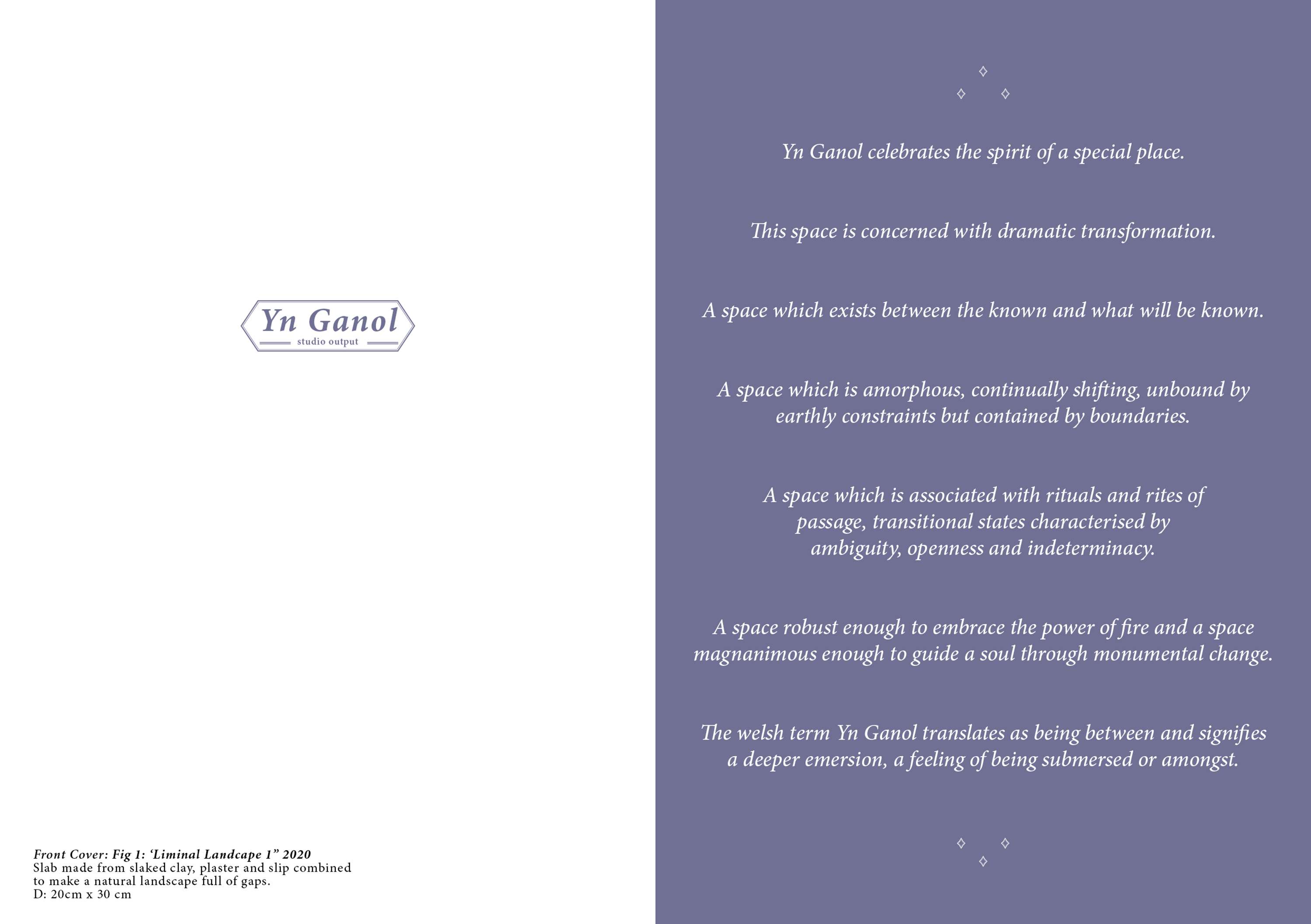 Studio Output / Yn Ganol Booklet Spreads by Myrddin Wooding
