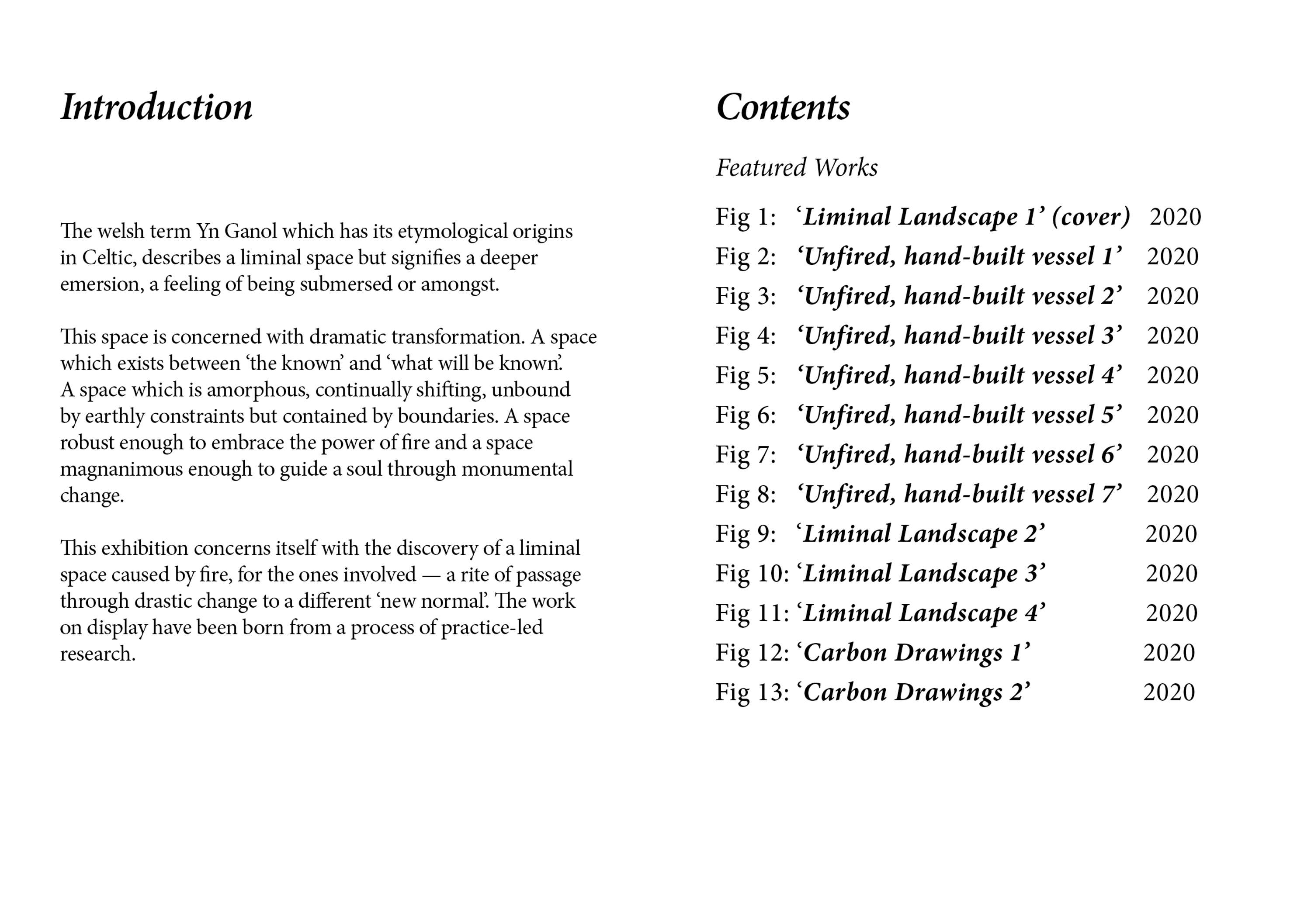 Studio Output / Yn Ganol Booklet Spreads by Myrddin Wooding
