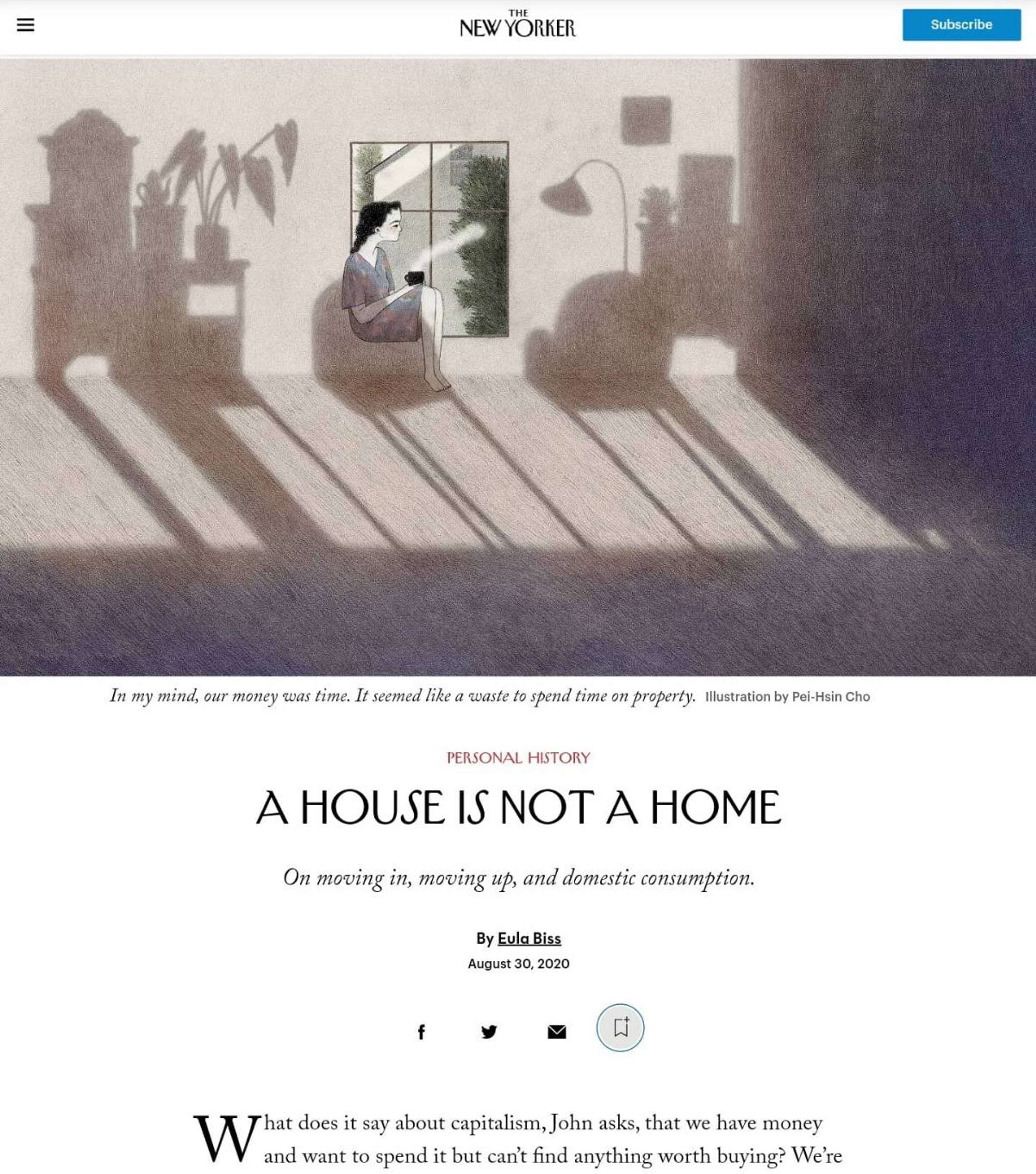 The New Yorker - Having and Being Had by Pei-Hsin Cho