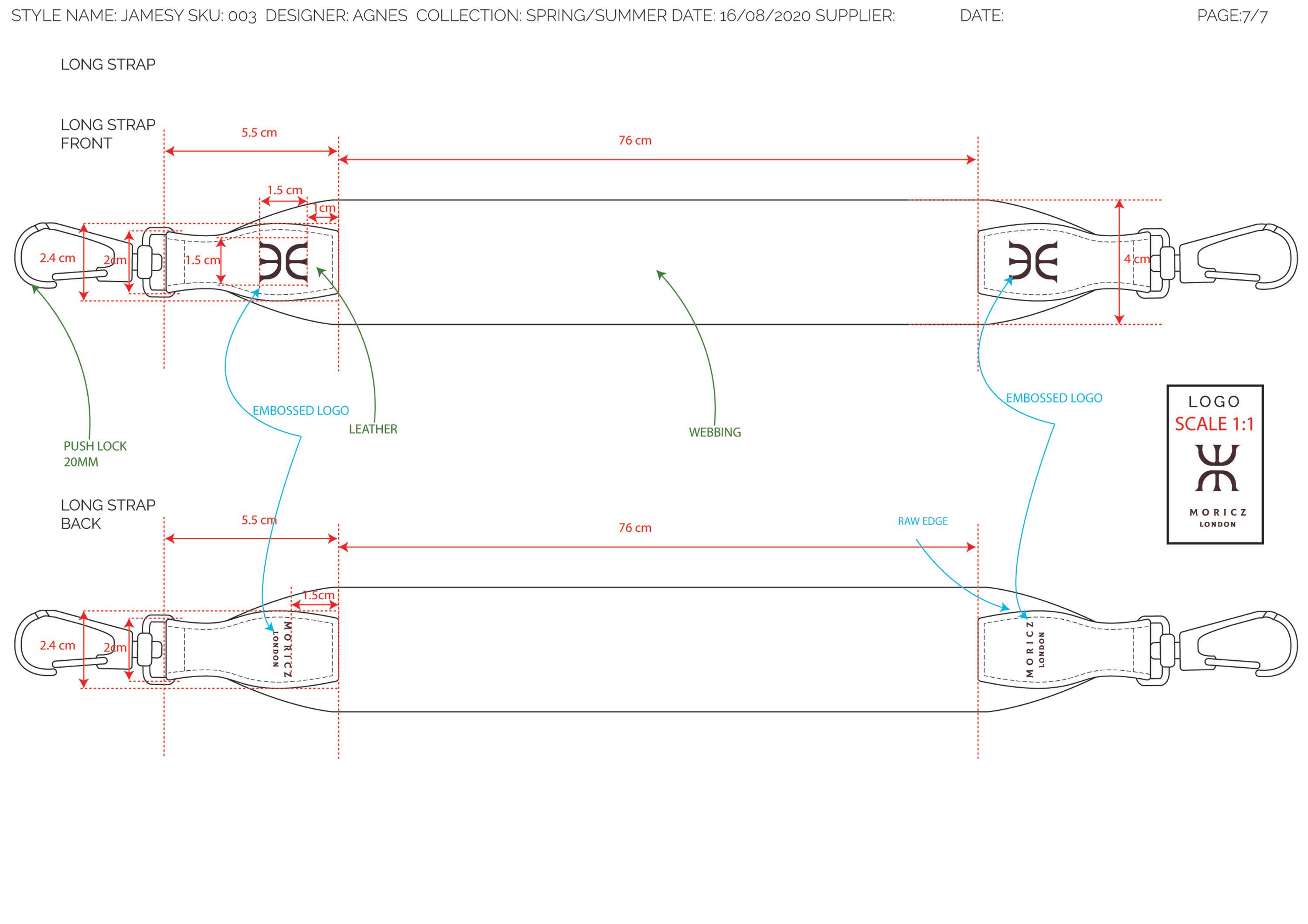 Technical sheets for own brand by Ágnes Virág Móricz