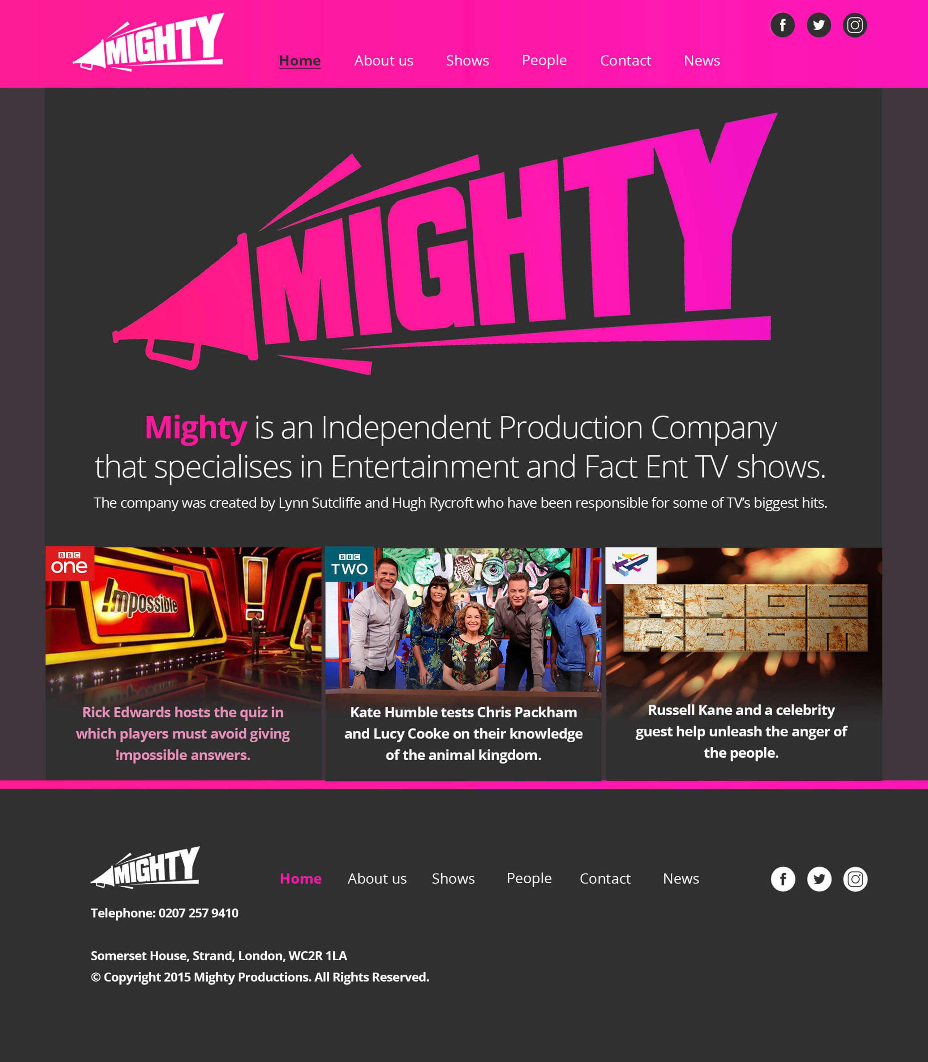 BBC /ITV Mighty Productions by Sam Mortimer