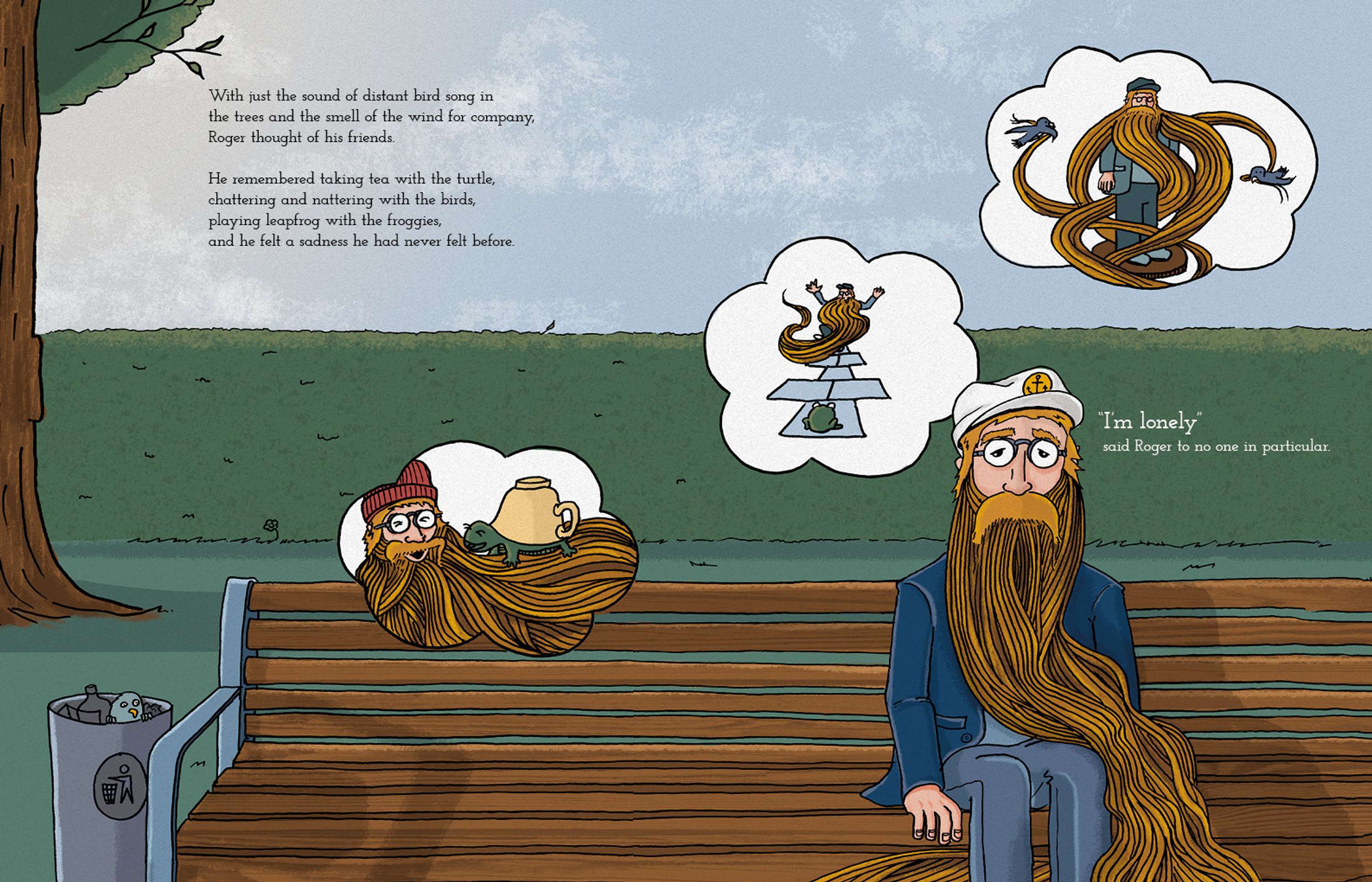 The World In Roger's Beard by Robbie Graham