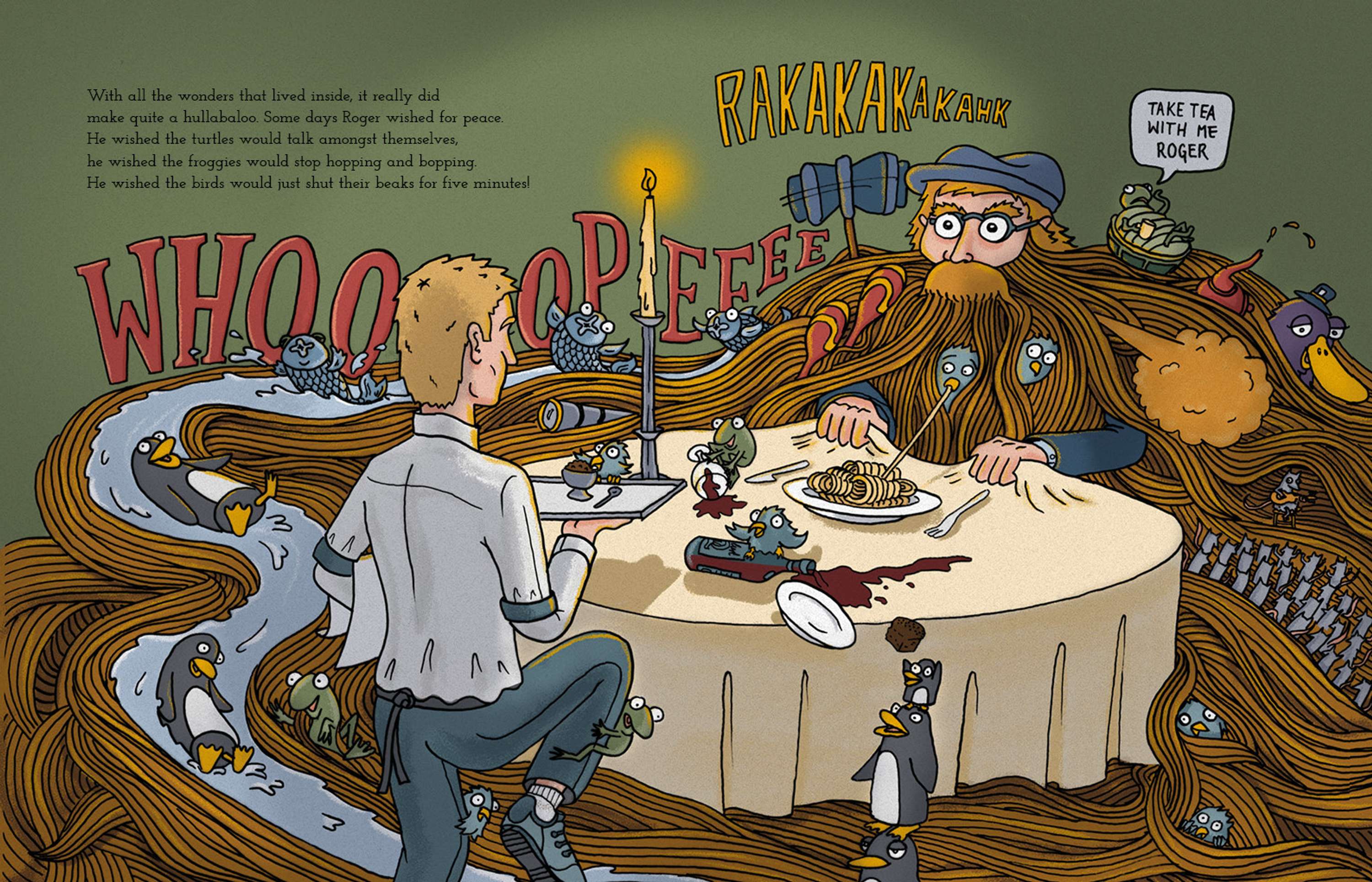 The World In Roger's Beard by Robbie Graham