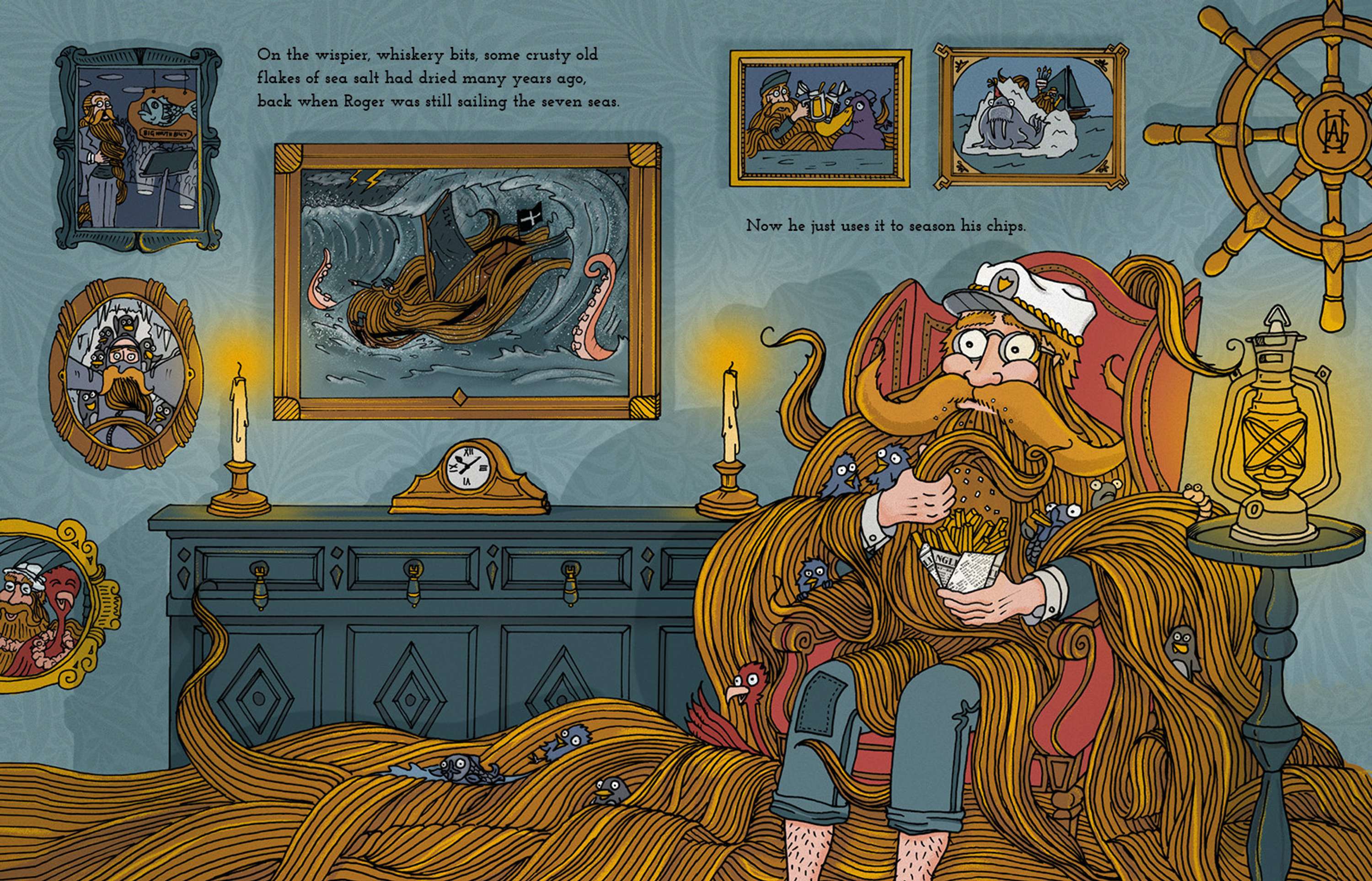 The World In Roger's Beard by Robbie Graham