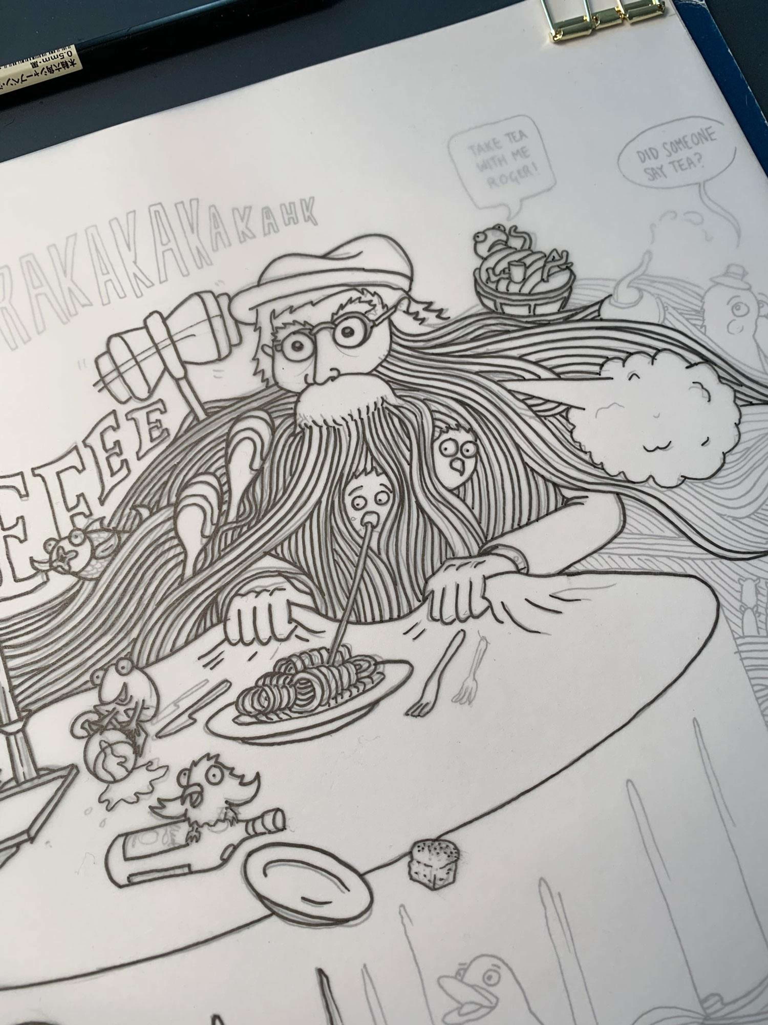 The World In Roger's Beard by Robbie Graham
