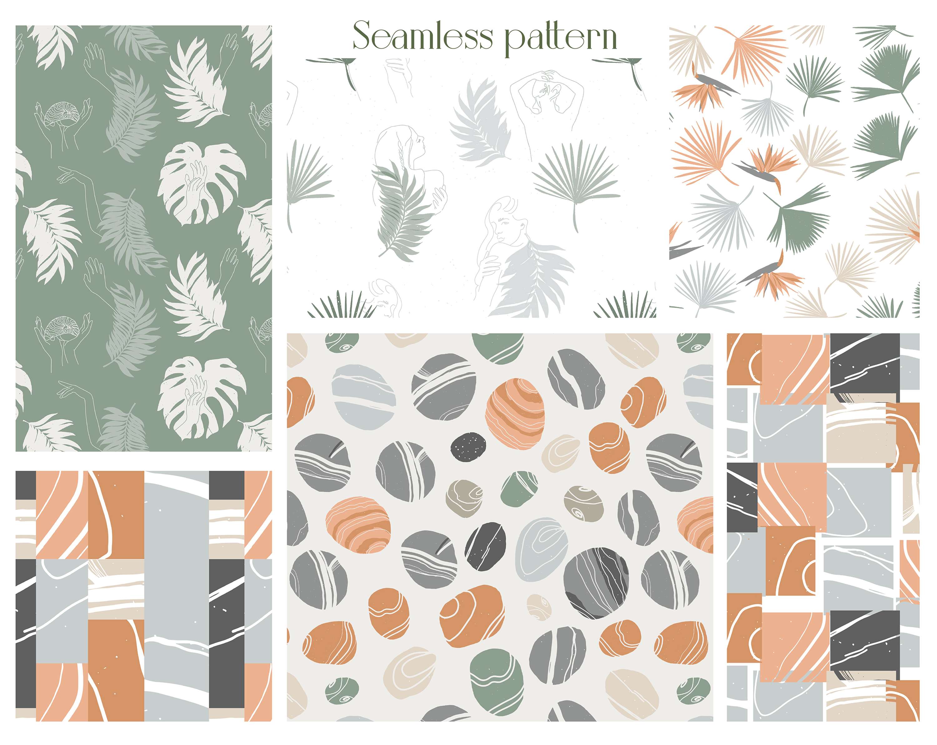 Spa collection in line art style. by Valeriia Riabko