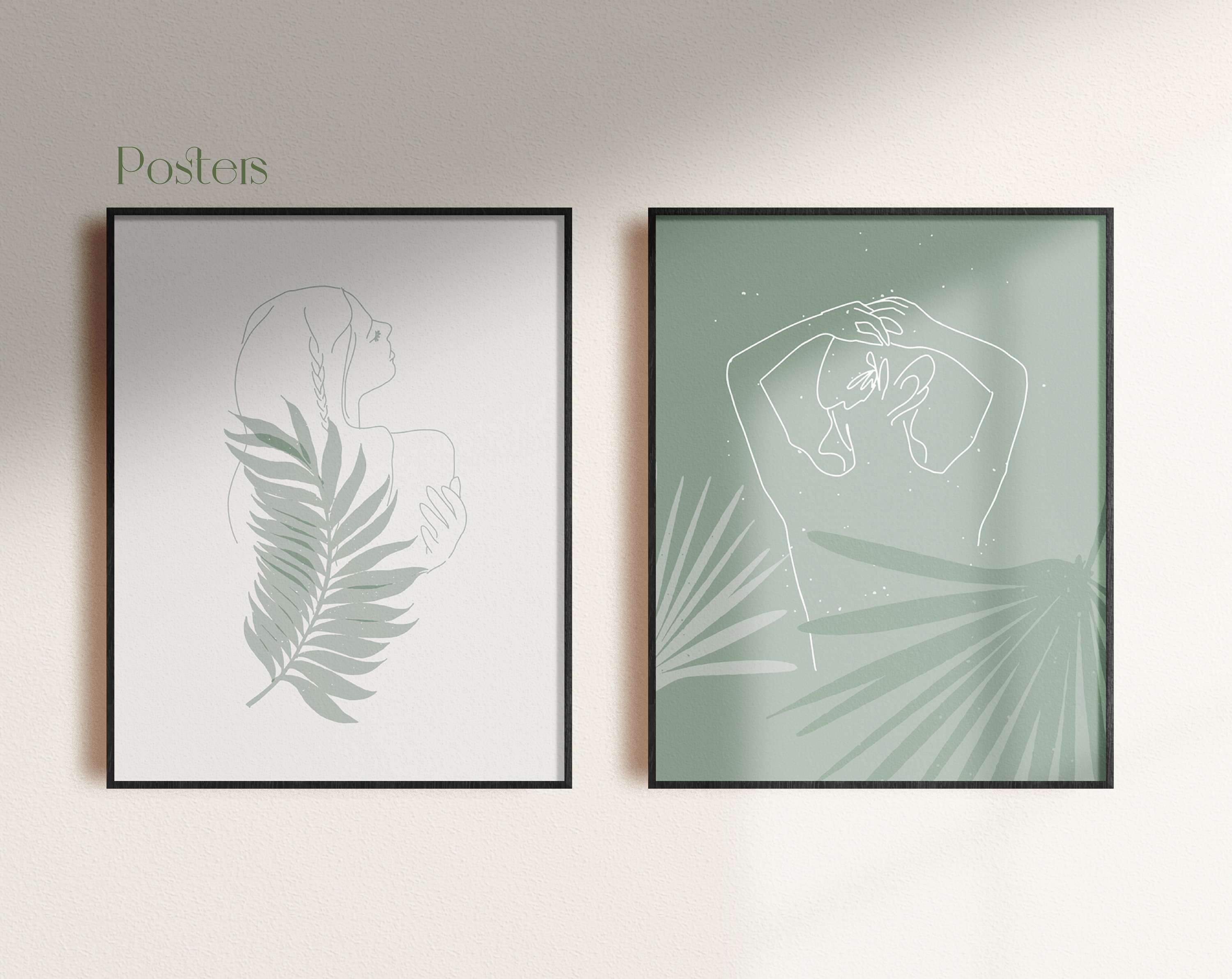 Spa collection in line art style. by Valeriia Riabko