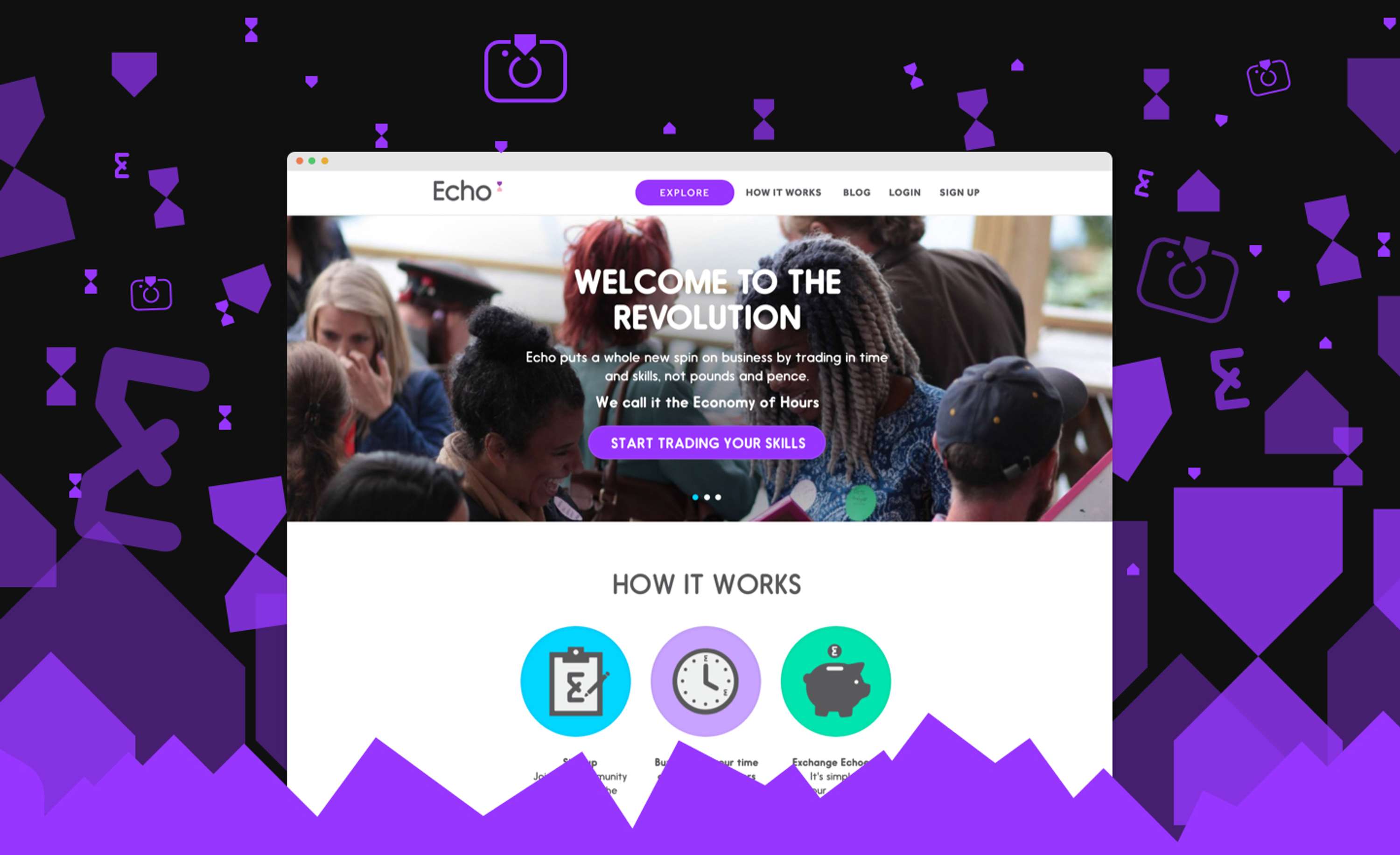Echo app - Improving a time banking experience through a new app that will give flexibility and convenience to its users by Ariadna Roca