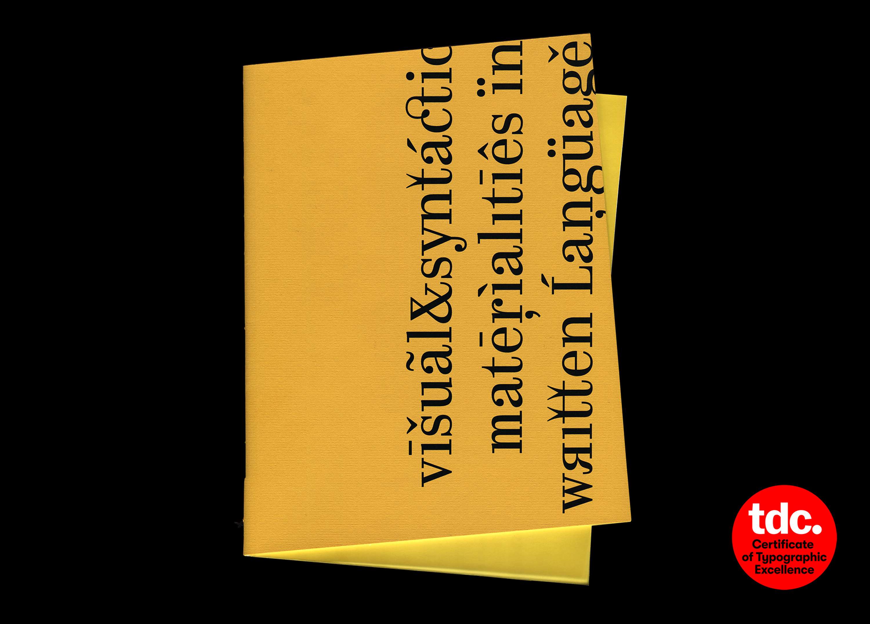 Visual & syntactic materialities in written language by Elena Etter