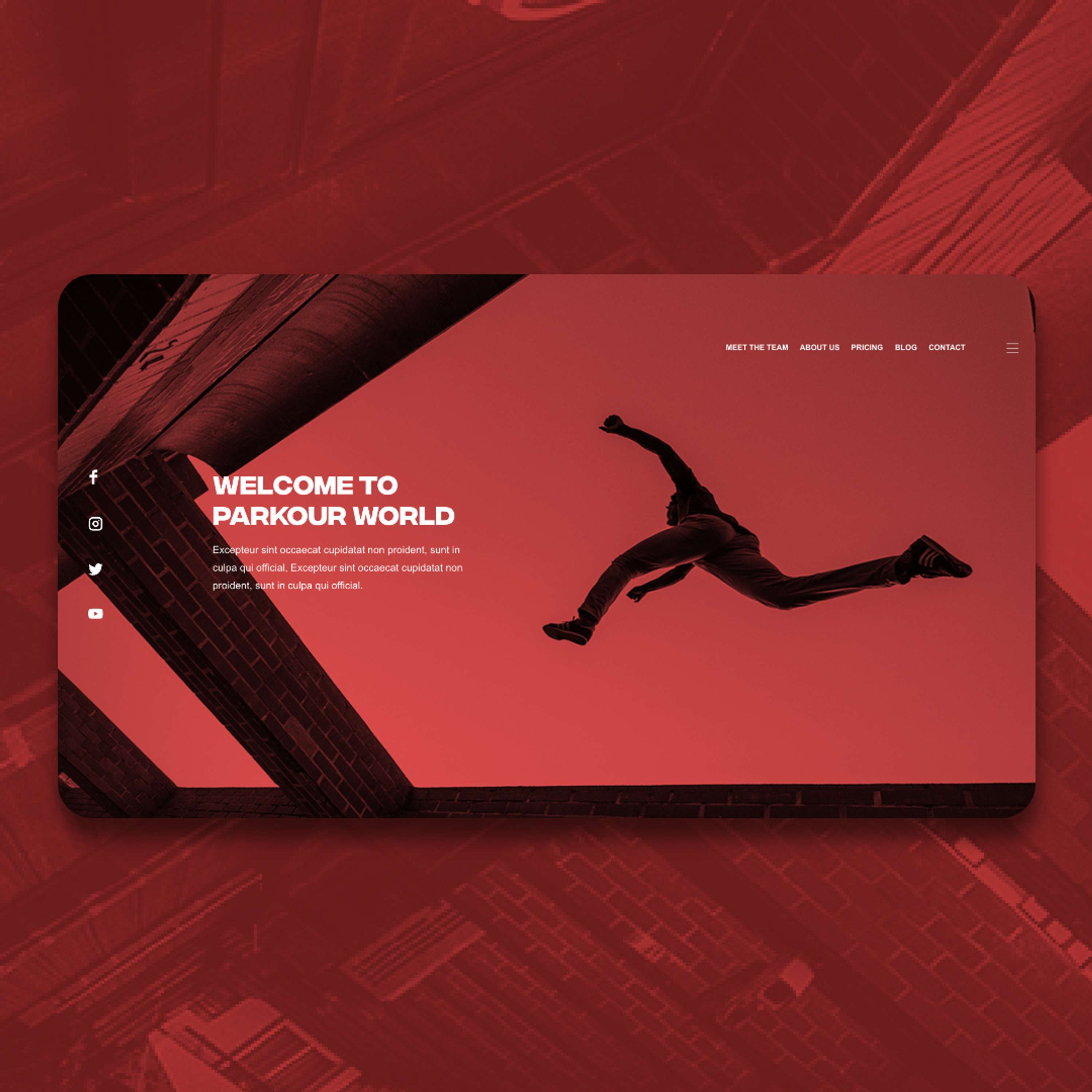 Parkour Web Design by Connor Hourihane