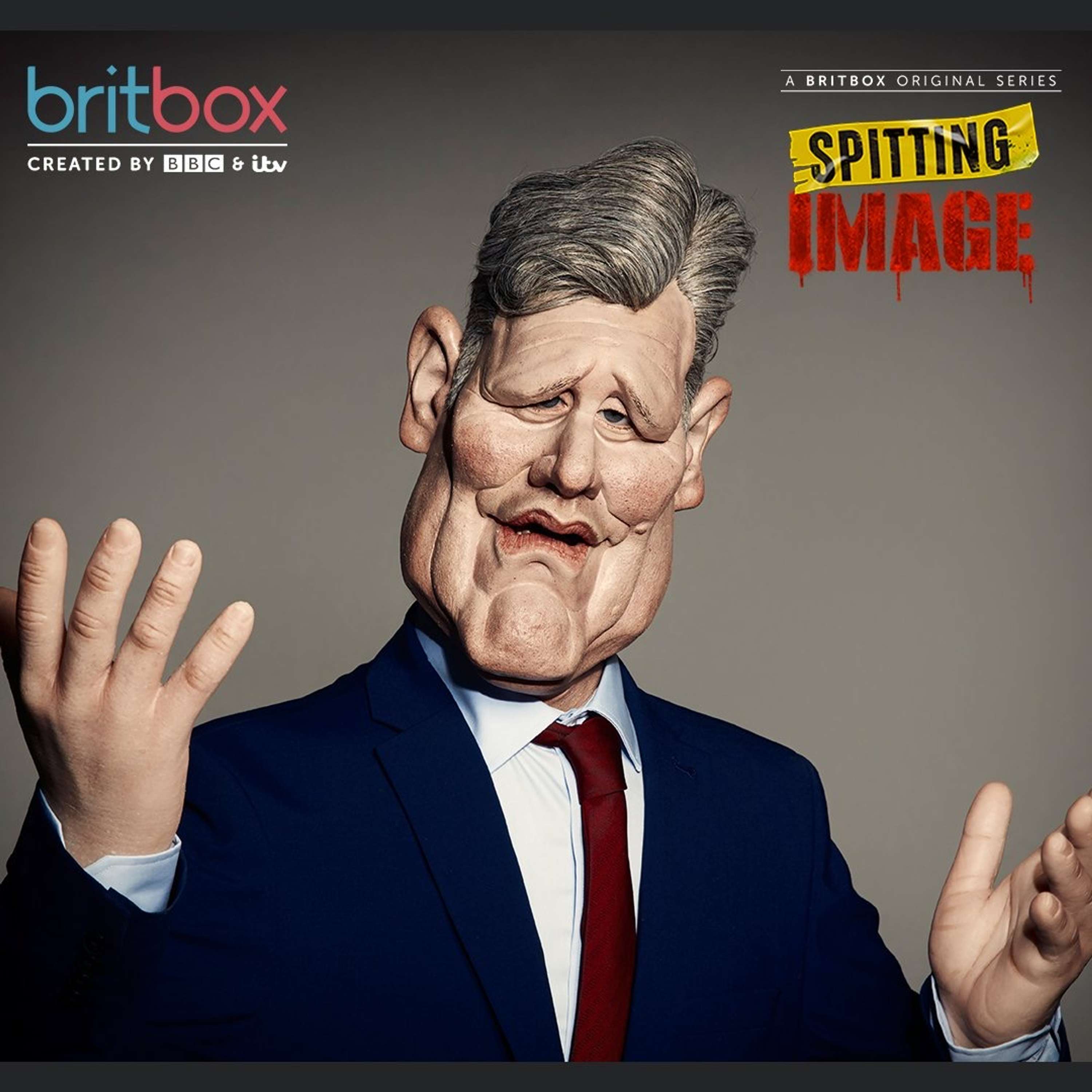 Spitting Image Key Artwork by Mark Harrison