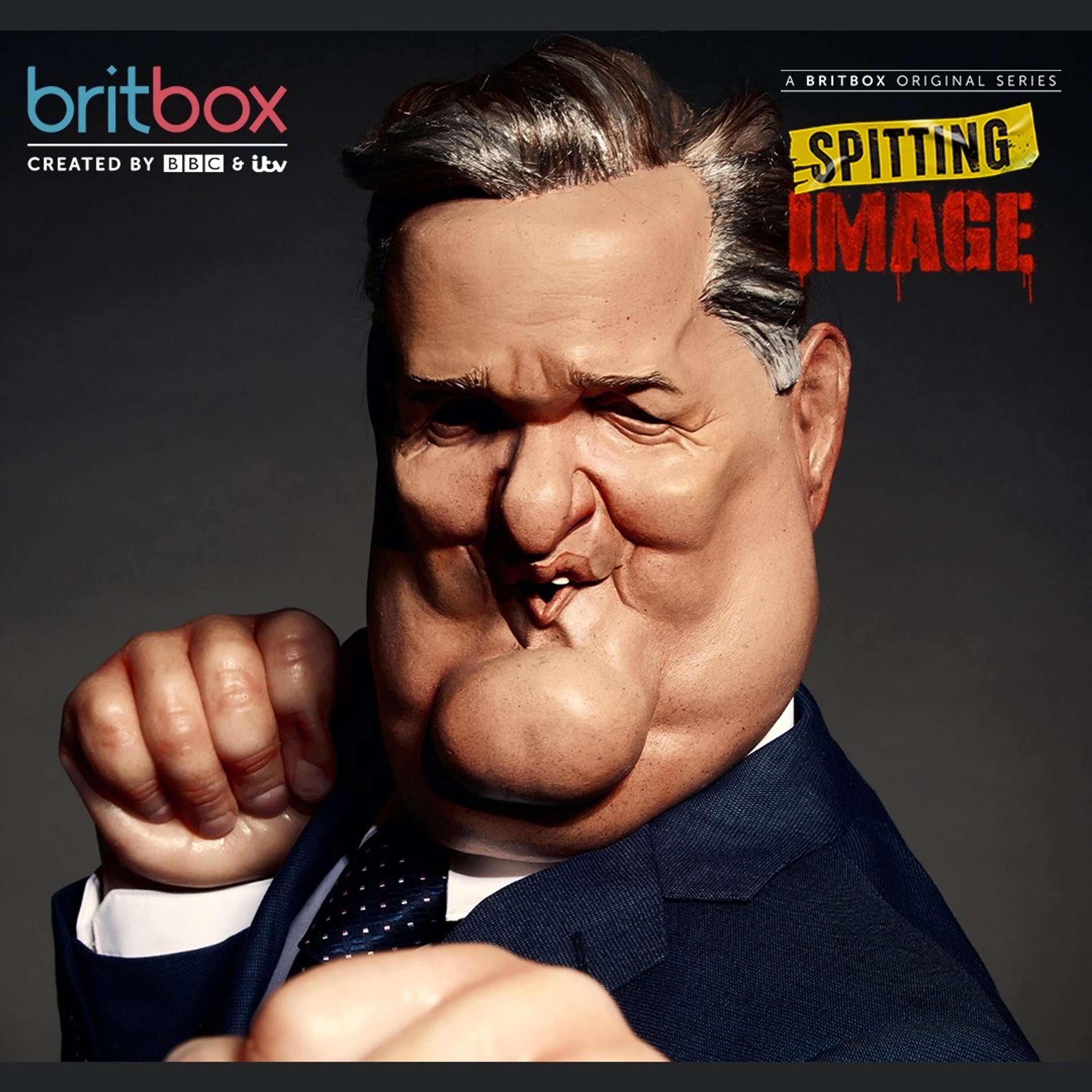 Spitting Image Key Artwork by Mark Harrison