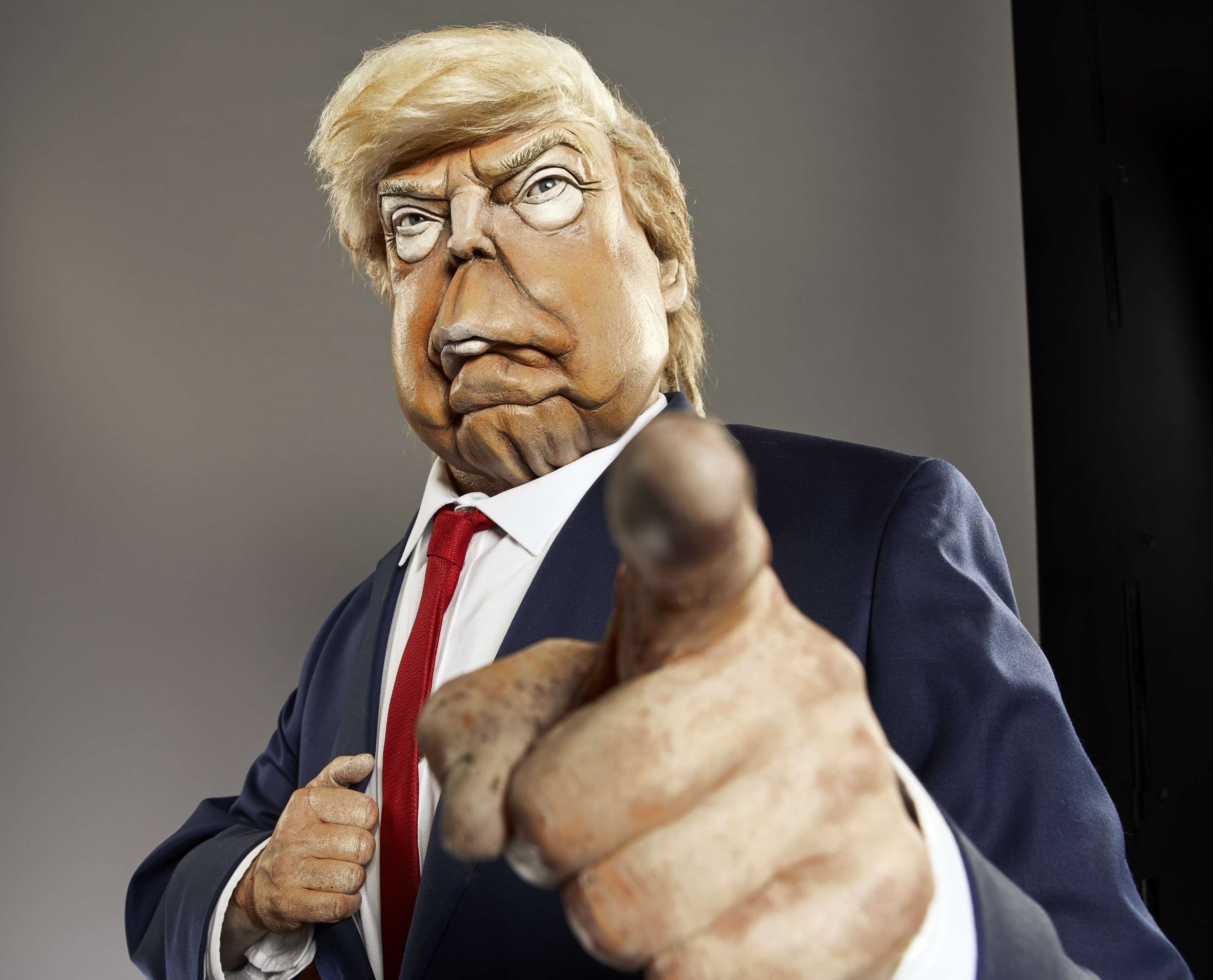 Spitting Image Key Artwork by Mark Harrison
