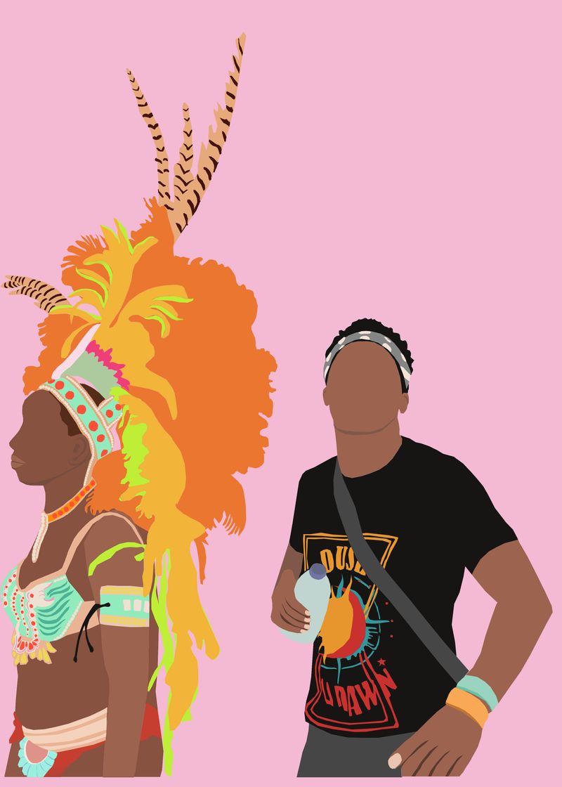 Colour Block Portraits by Chloe Sumption