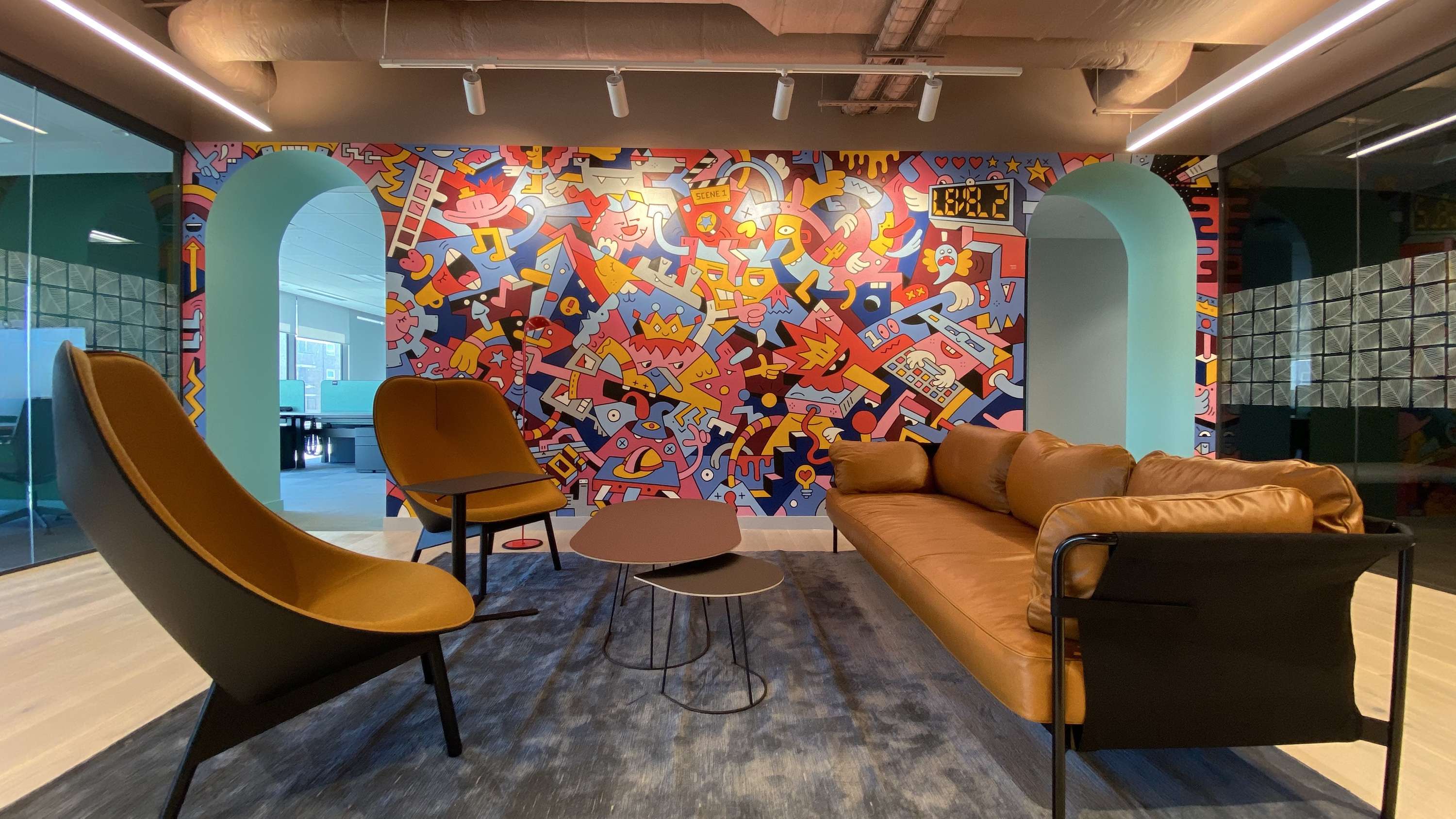 UNITY Technologies Office Mural by Mister Phil