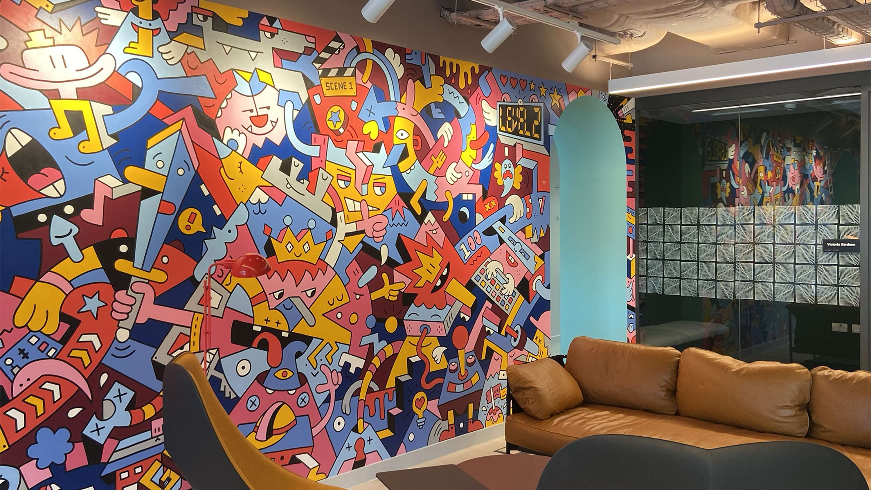 UNITY Technologies Office Mural by Mister Phil