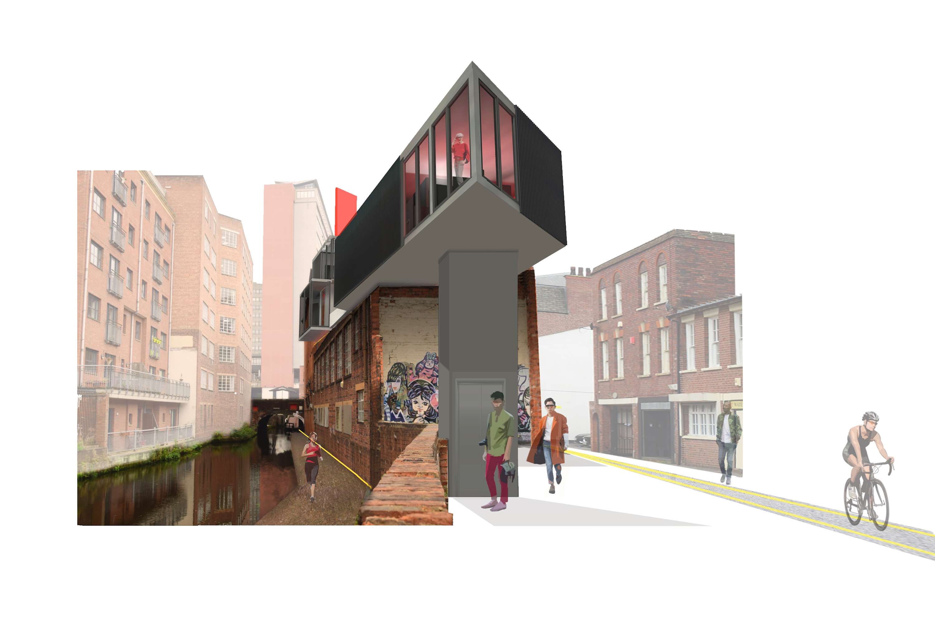 Collage design for an architectural project by Ivana Stefanova